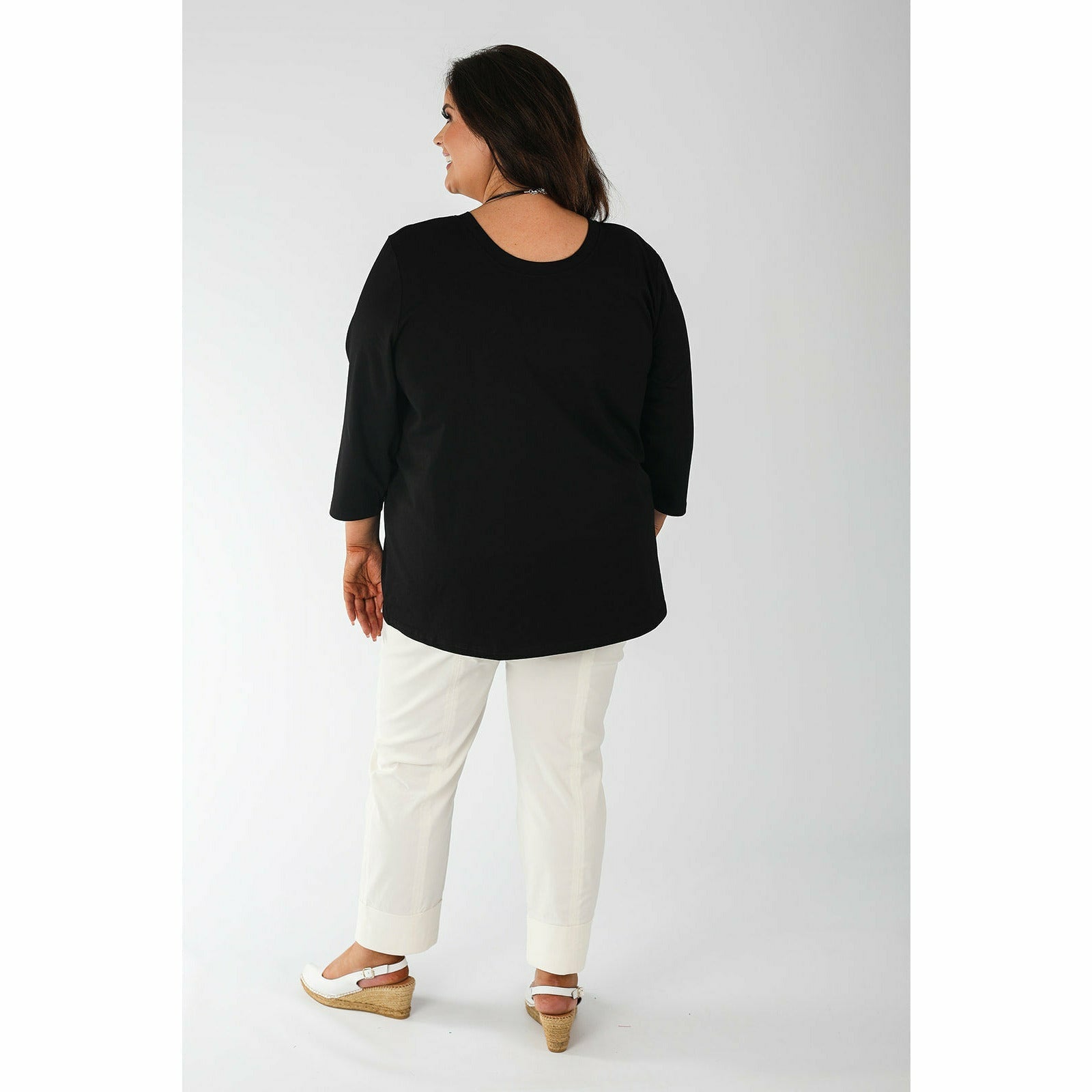 Mellomi Nicola Reversible Top in Black - Wardrobe Plus