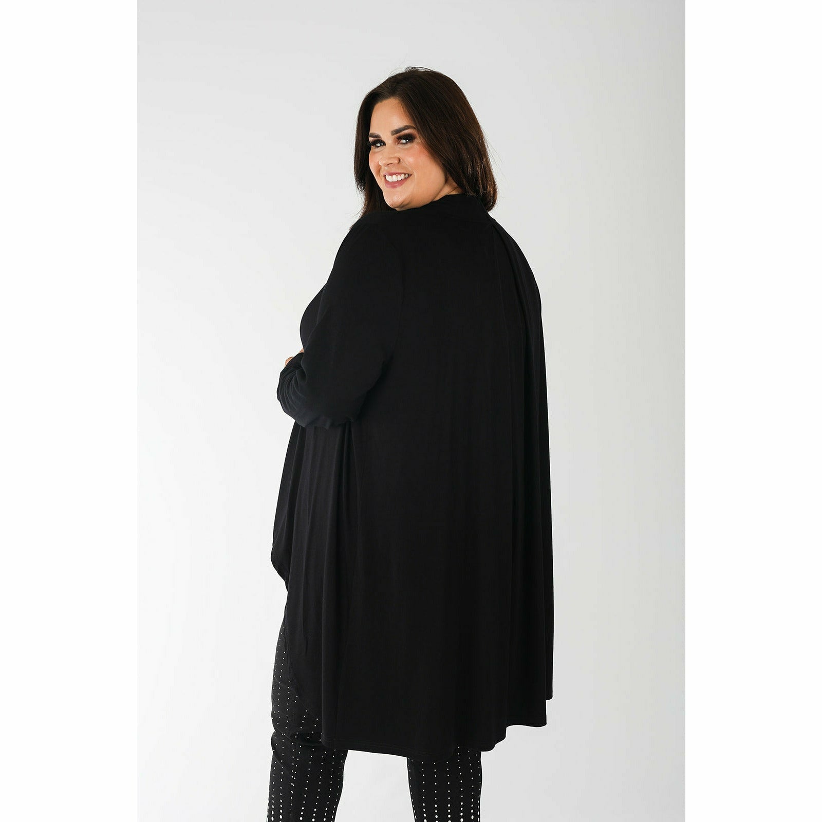Mellomi Cara Cardigan in Black - Wardrobe Plus