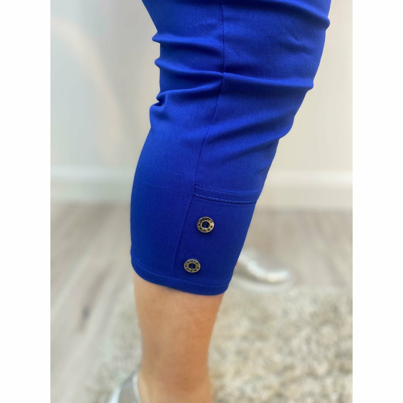 Lucie Crop Trousers In Royal Blue Bottoms