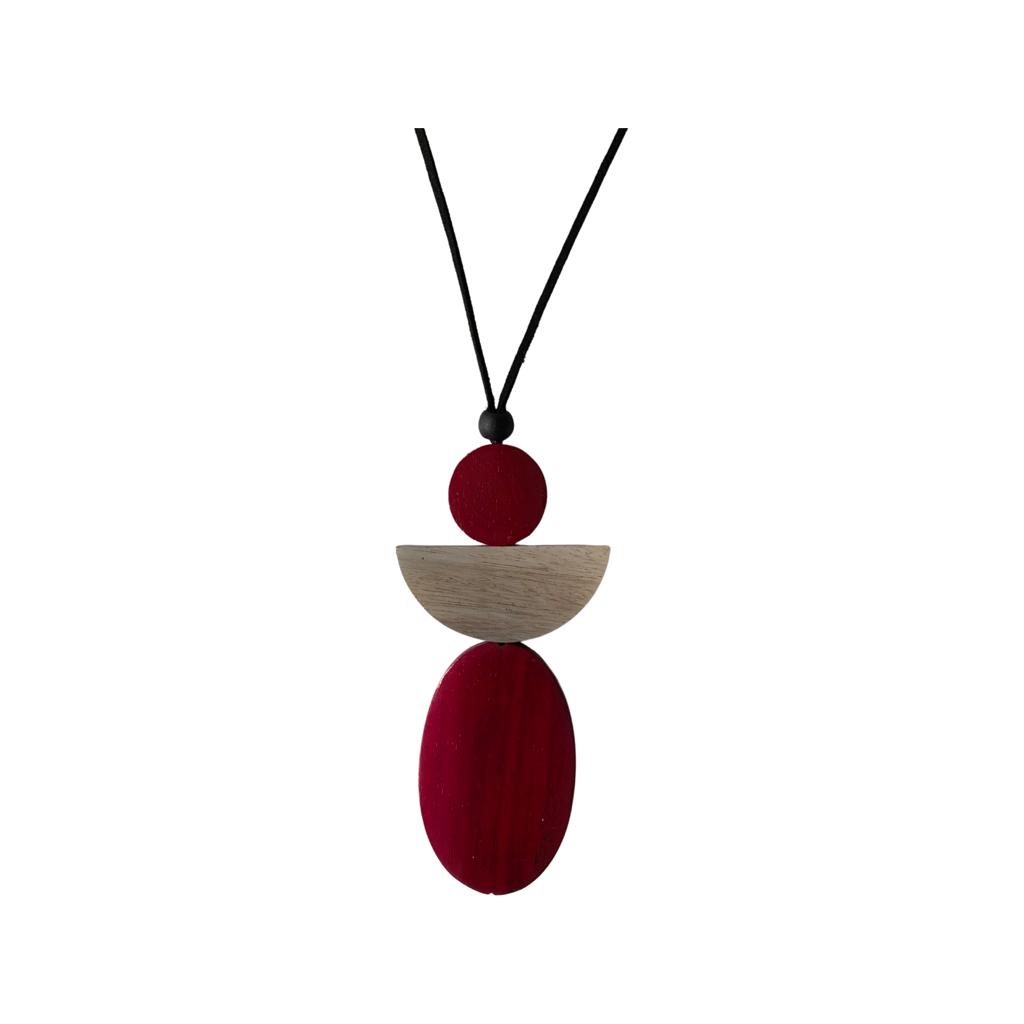 Mila Angel Necklace in Magenta