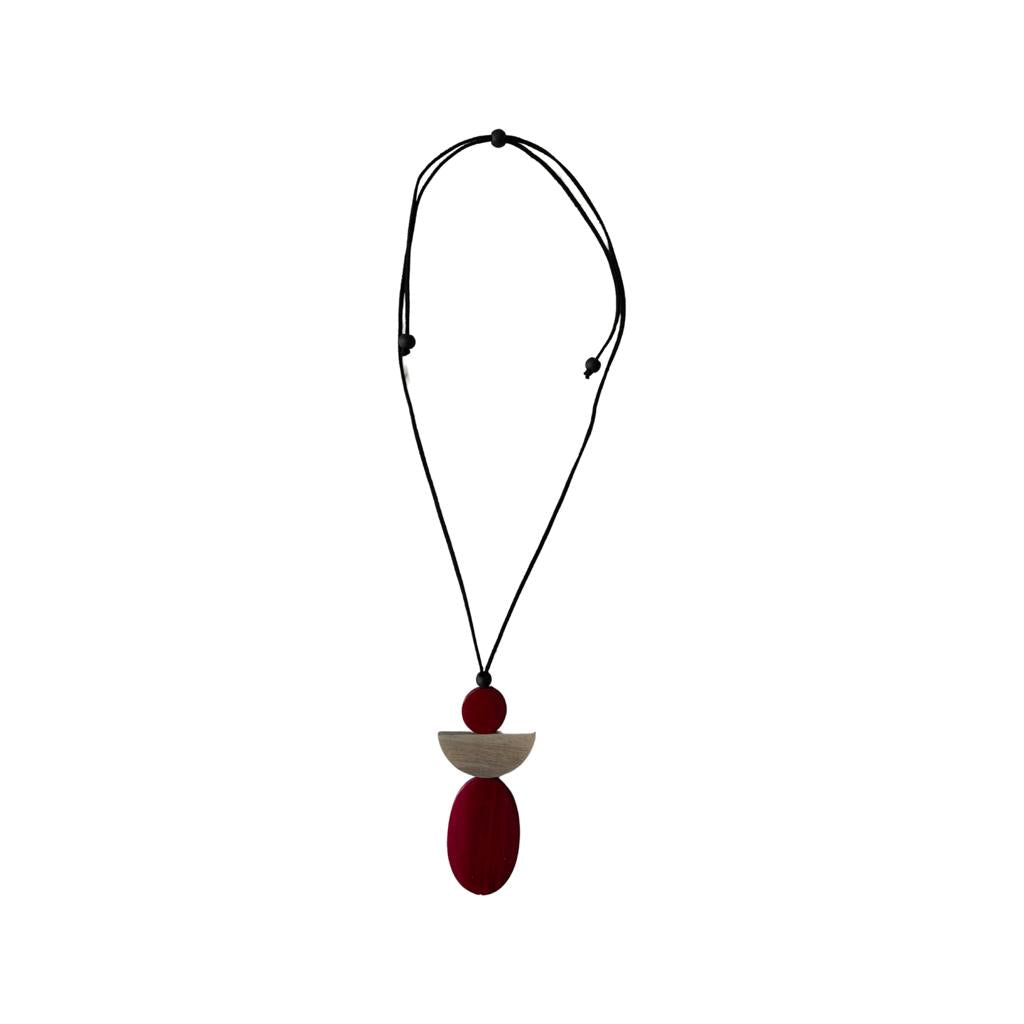 Mila Angel Necklace in Magenta