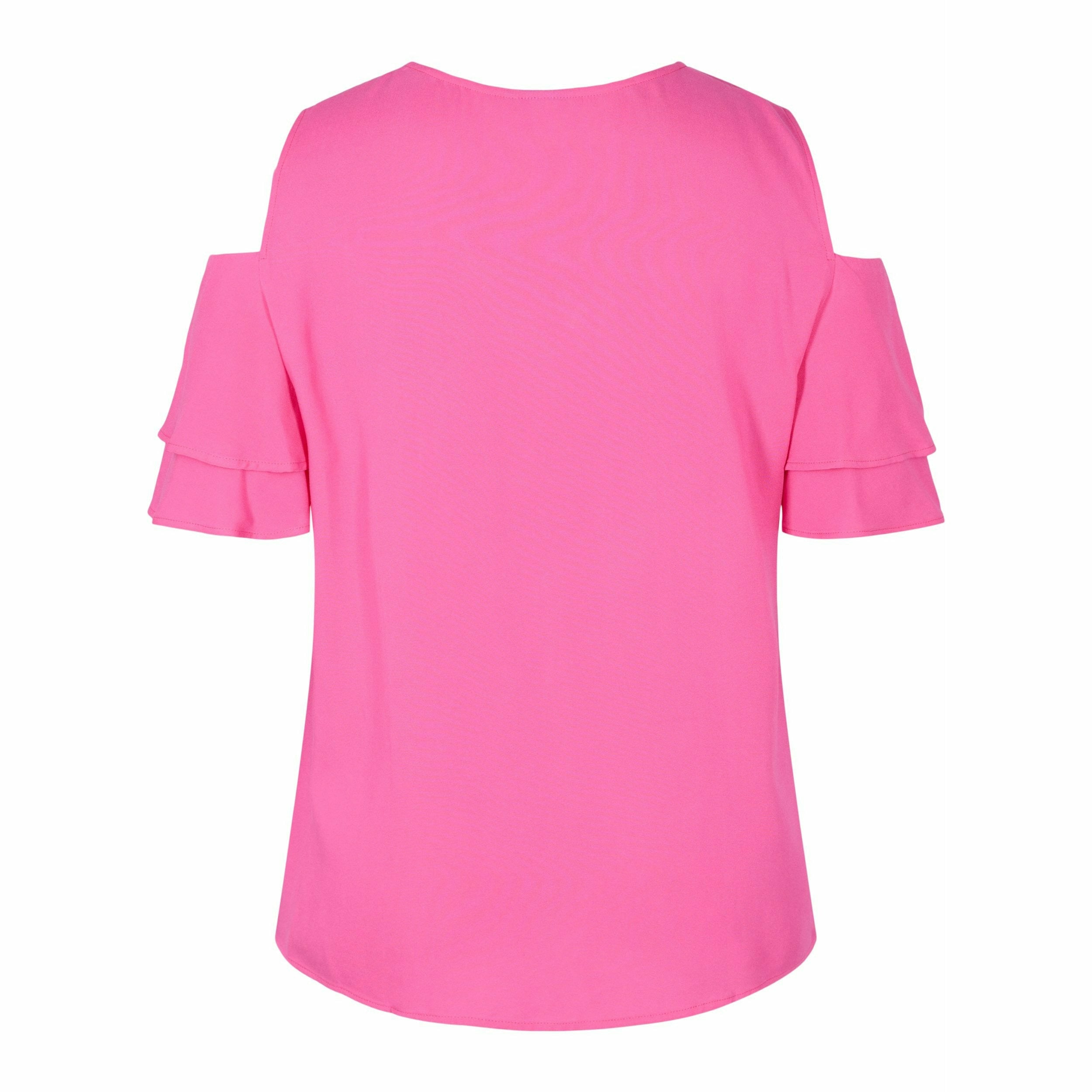 Zizzi Mei Blouse in Pink - Wardrobe Plus