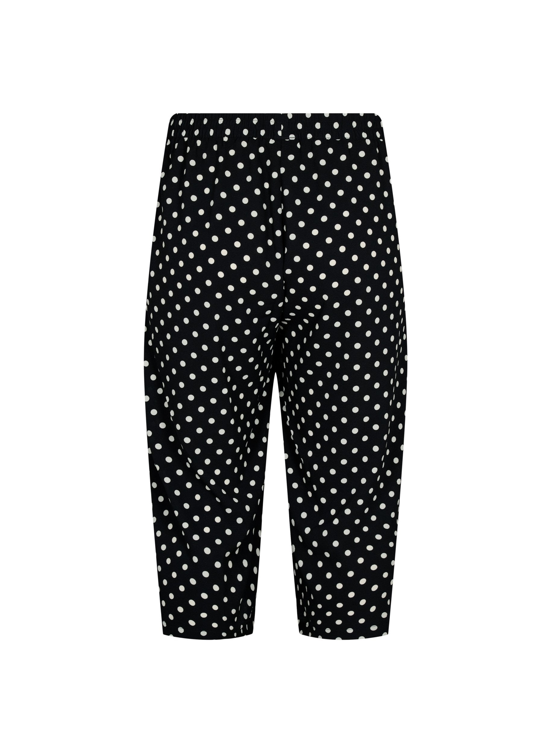 Zizzi Culotte Pants in Black Dot