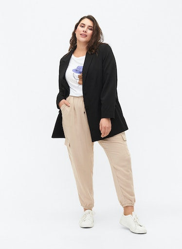Zizzi Kasia Blazer in Black