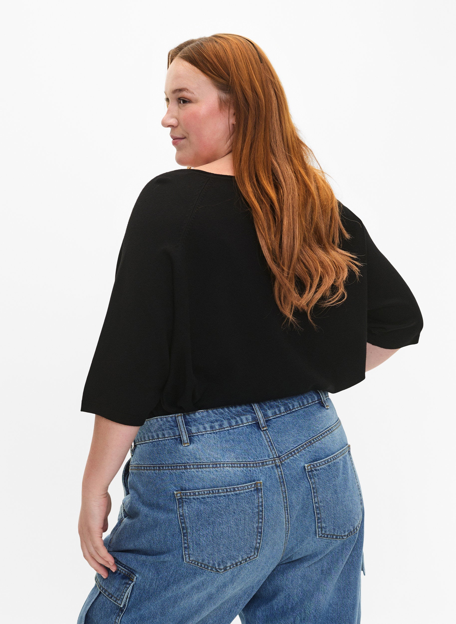 Zizzi Carrie Jumper in Black