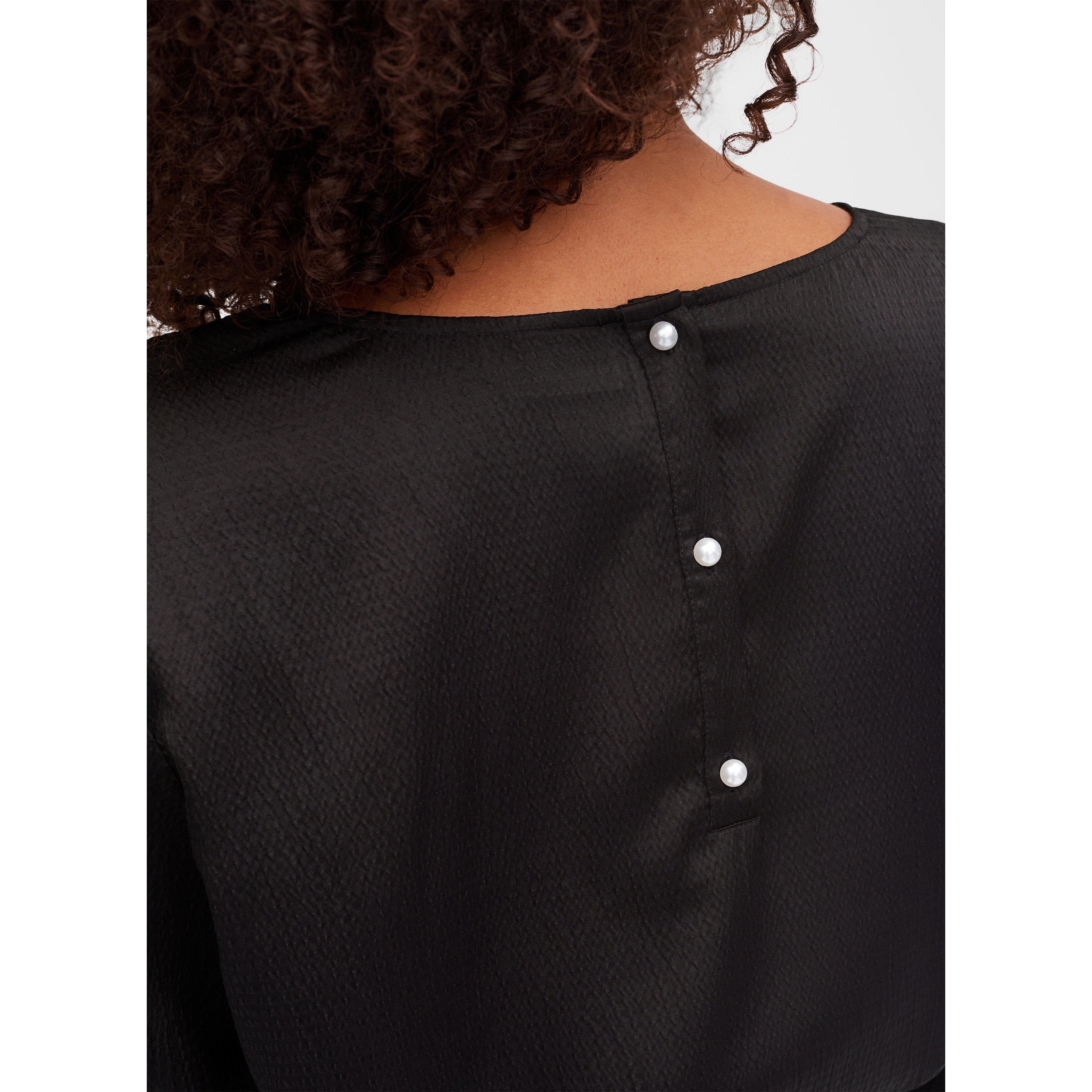 Zizzi Kim Blouse in Black - Wardrobe Plus