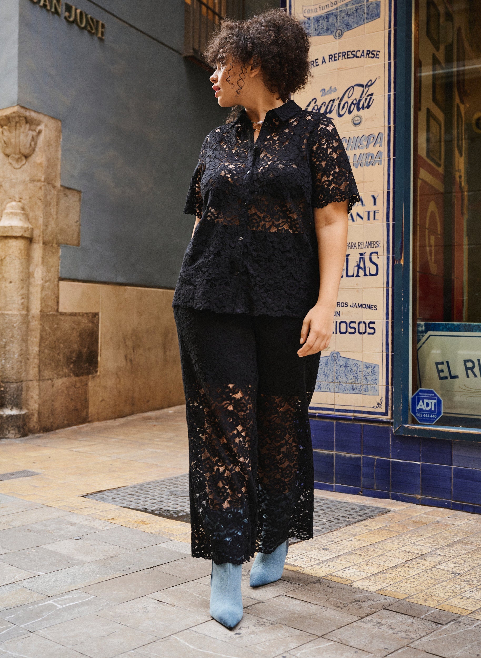 Zizzi Black Lace Pants