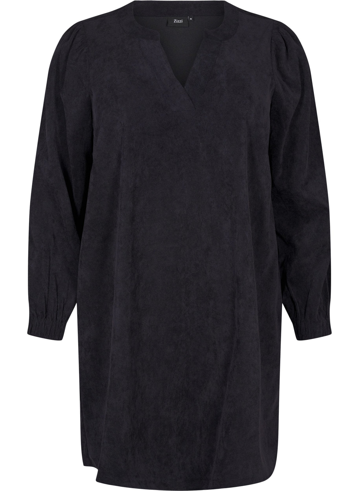 Zizzi Elena Velvet Dress in Black