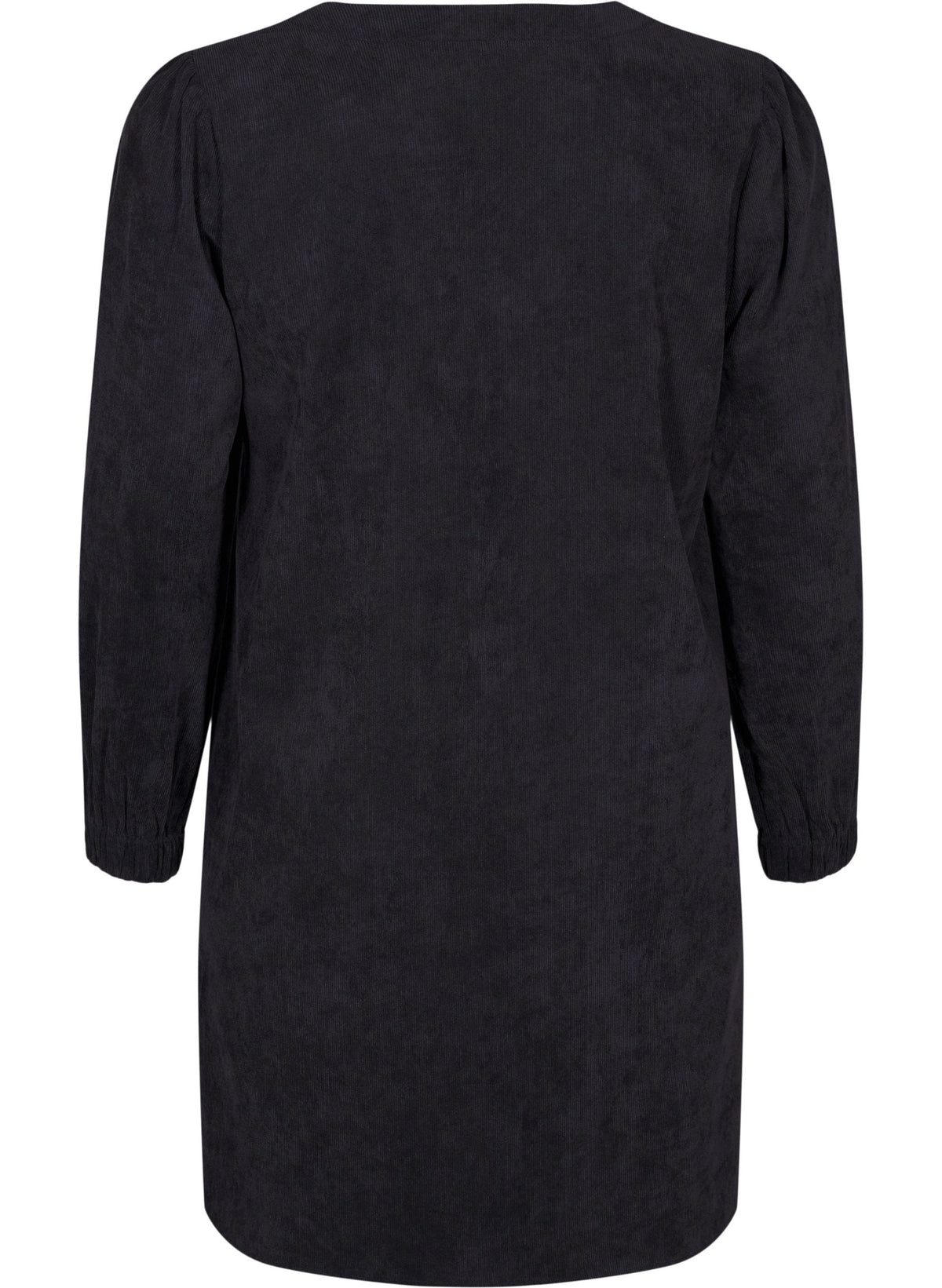 Zizzi Elena Velvet Dress in Black