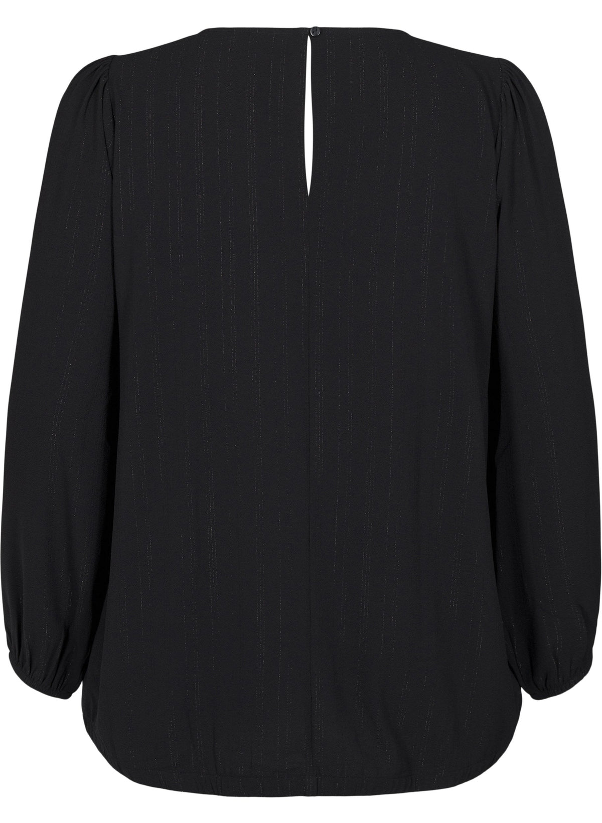 Zizzi Anni Blouse in Black Glitter