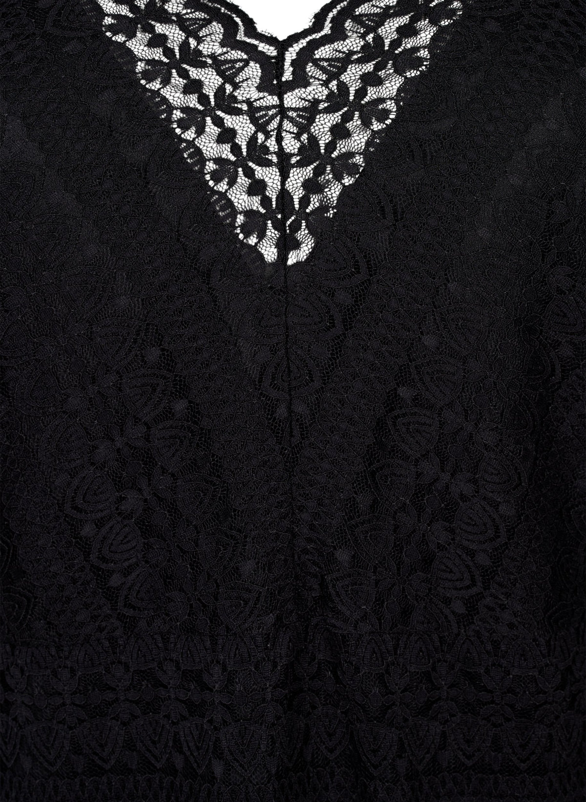Zizzi Dana Lace Blouse in Black