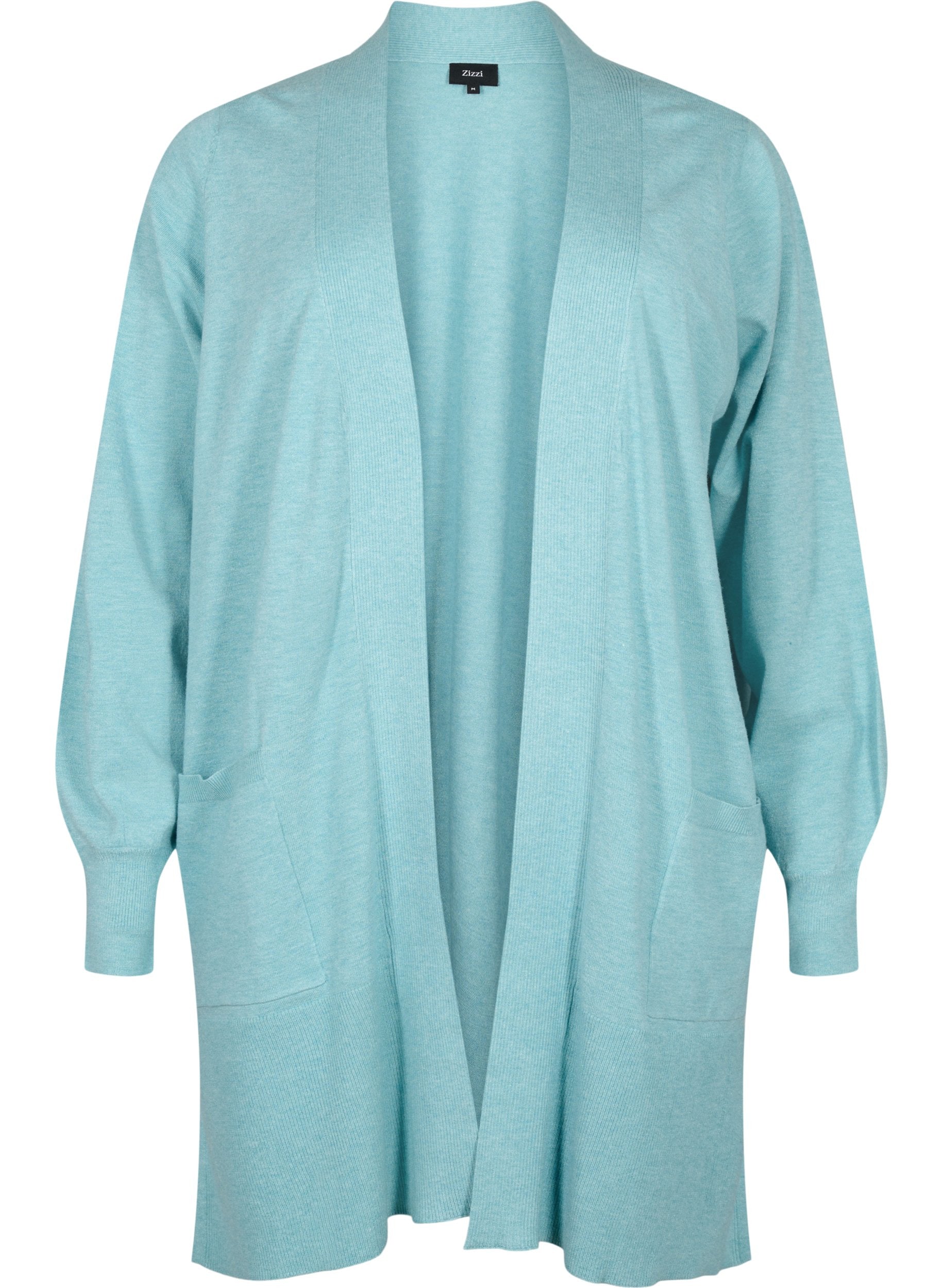 Zizzi Ella Cardigan in Aqua