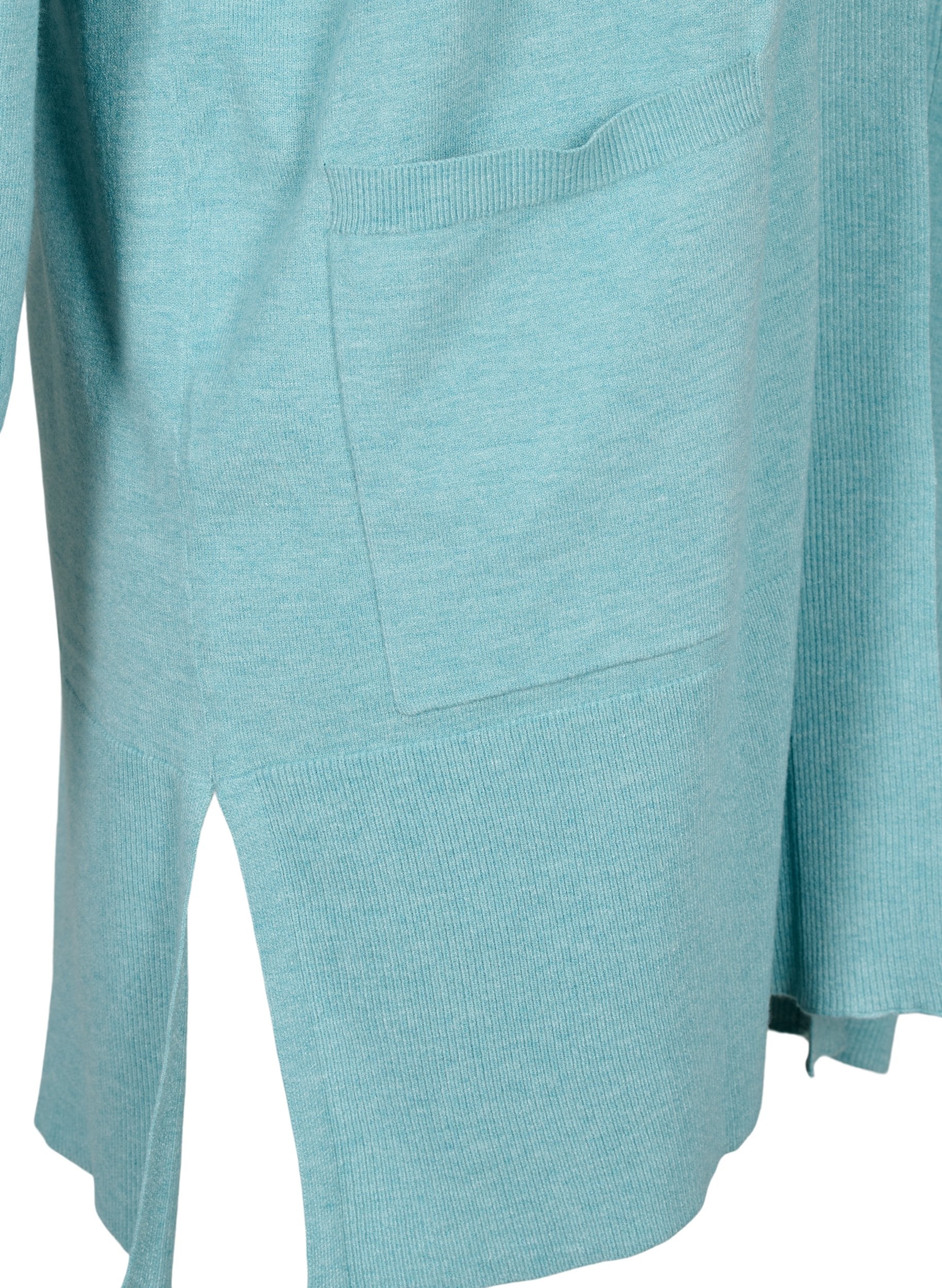 Zizzi Ella Cardigan in Aqua