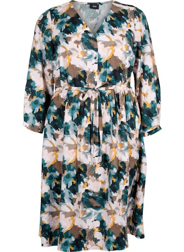 Zizzi Kam Printed Dress