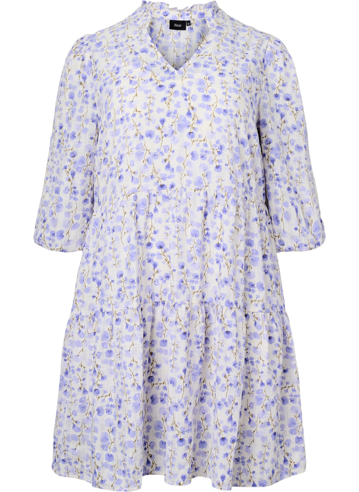 Zizzi Yara Tunic in Purple Floral