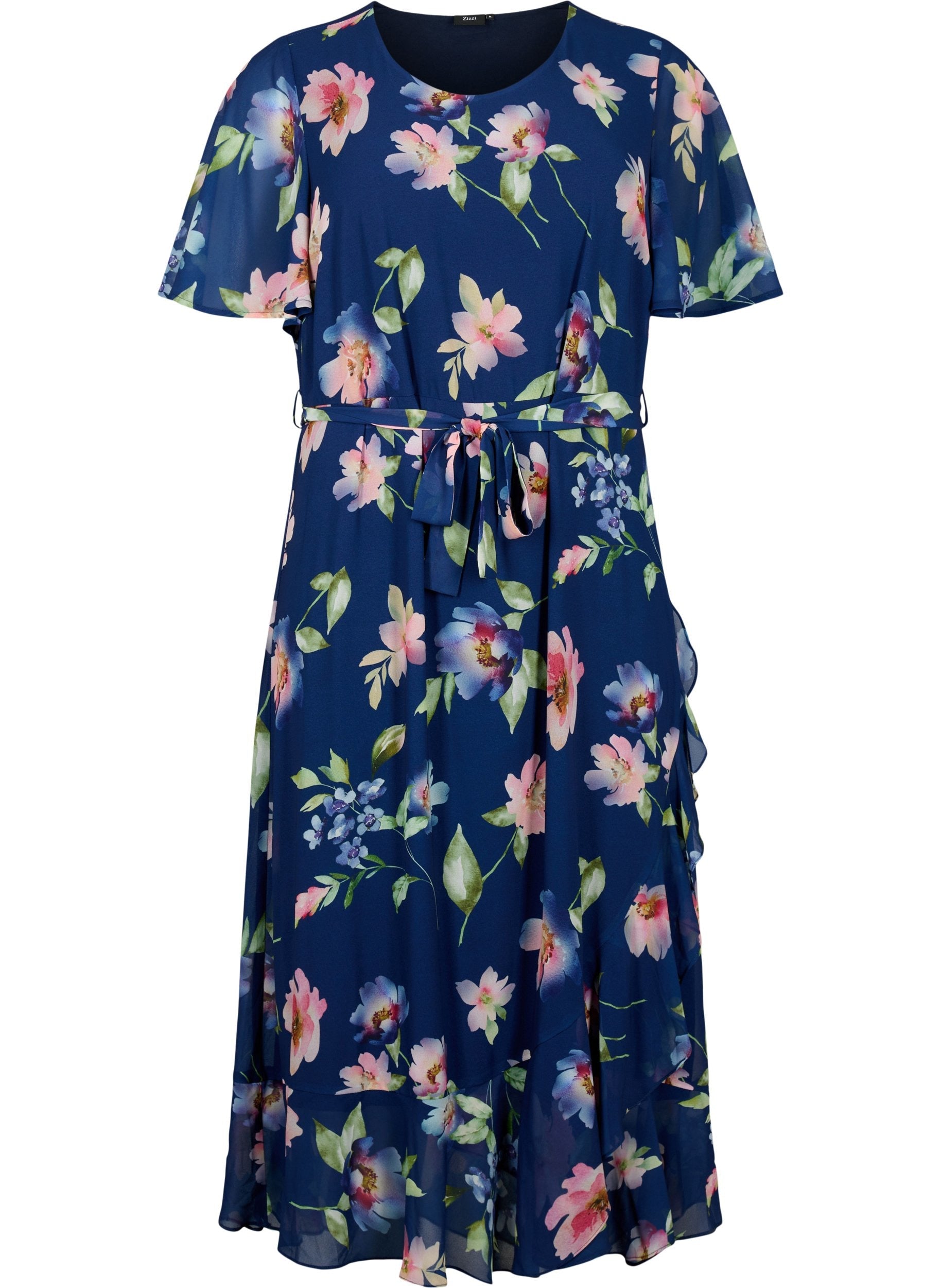 Zizzi Blueprint Flower Dress