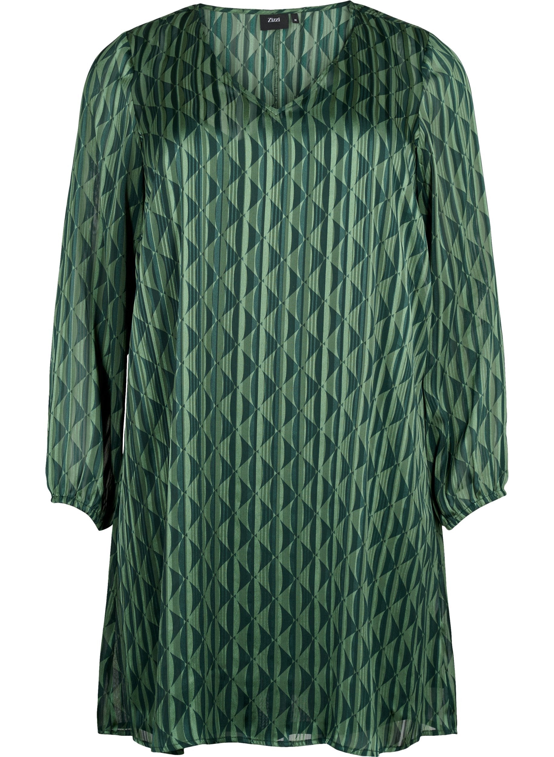 Zizzi Lucy Dress in Green