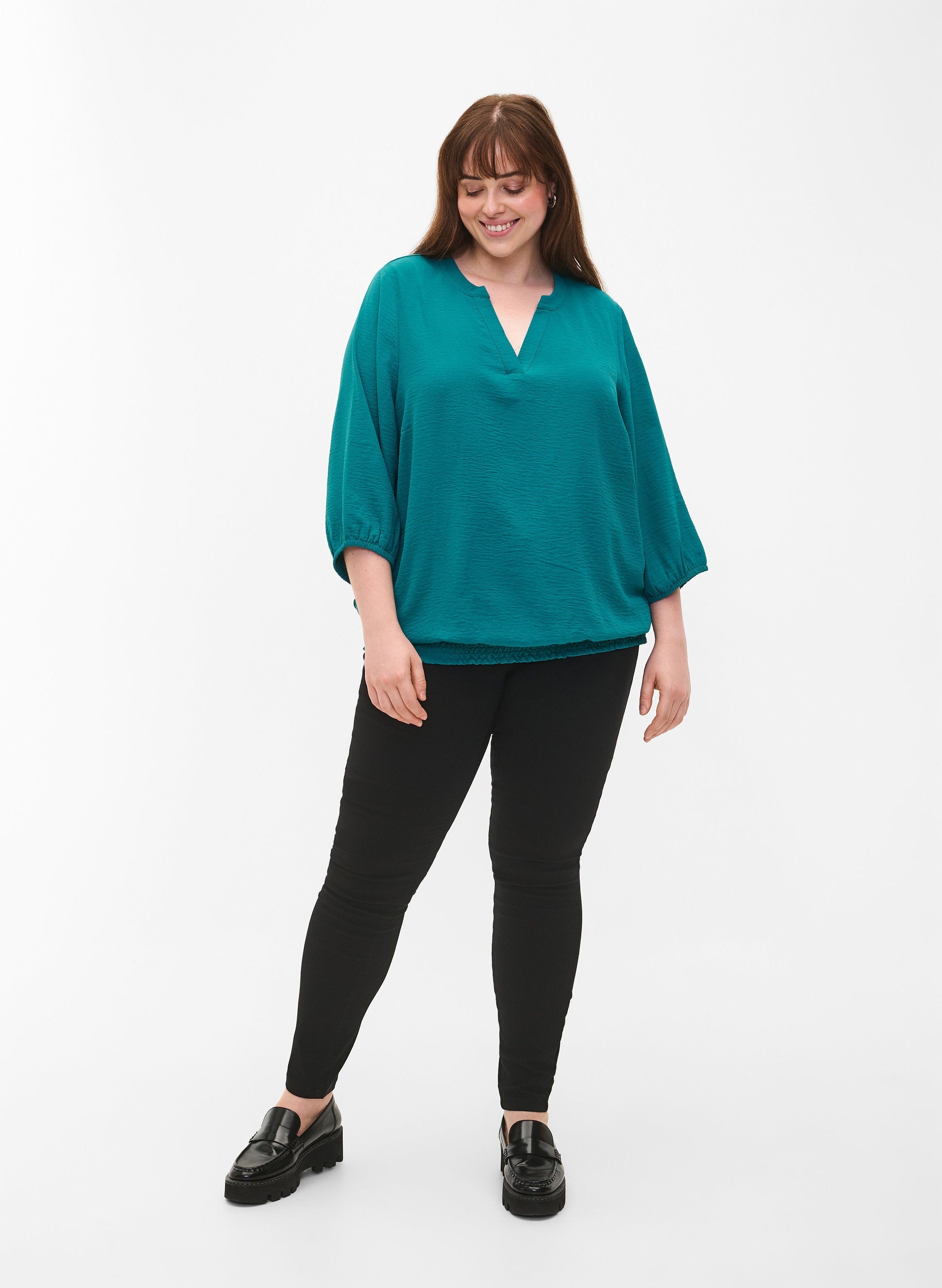 Zizzi Fikka Teal Blouse