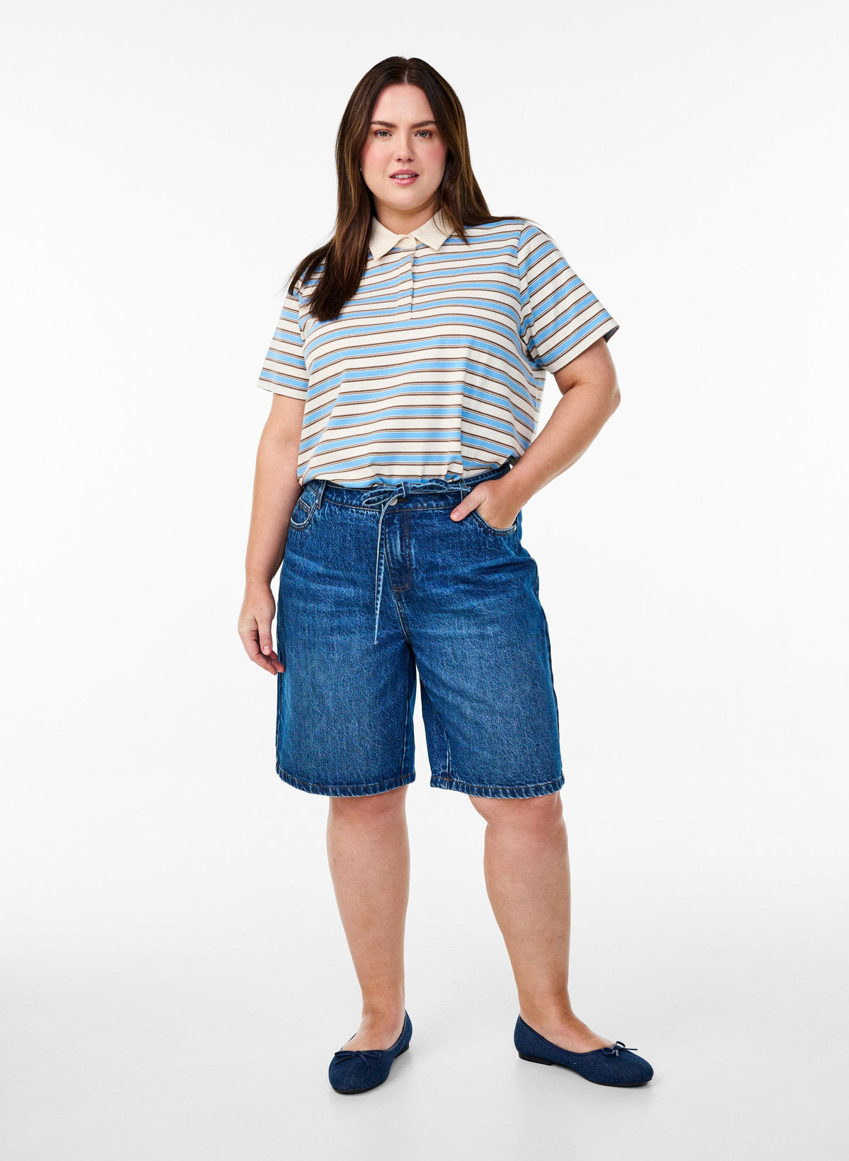 Zizzi Tami Denim Shorts