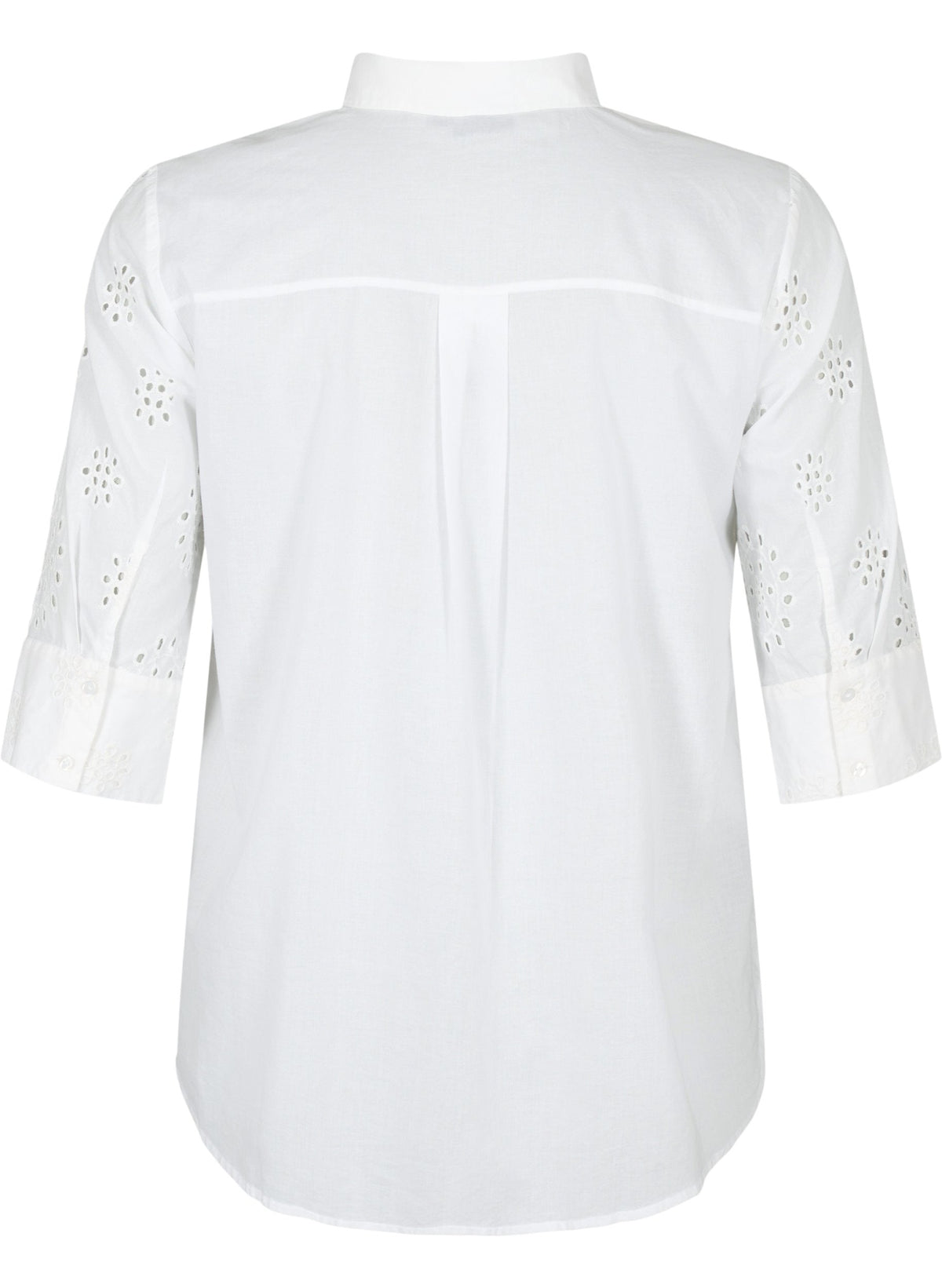 Zizzi Minna Shirt in White