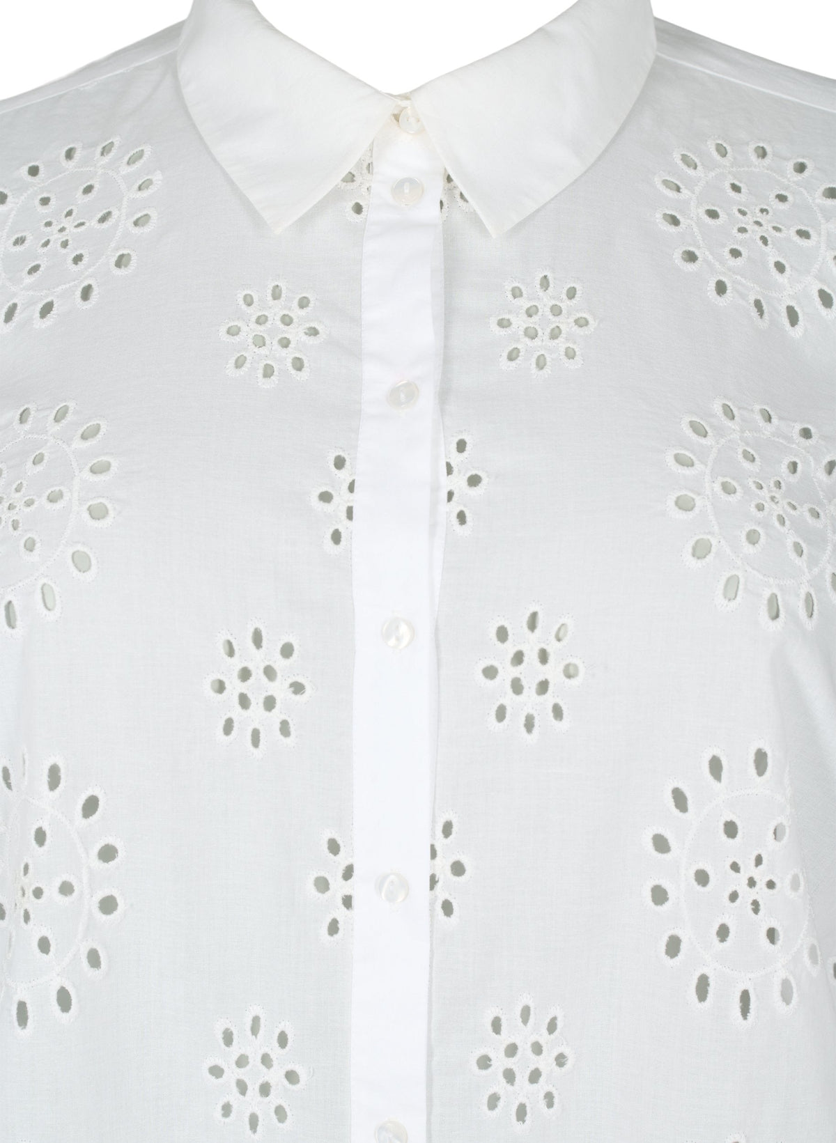 Zizzi Minna Shirt in White