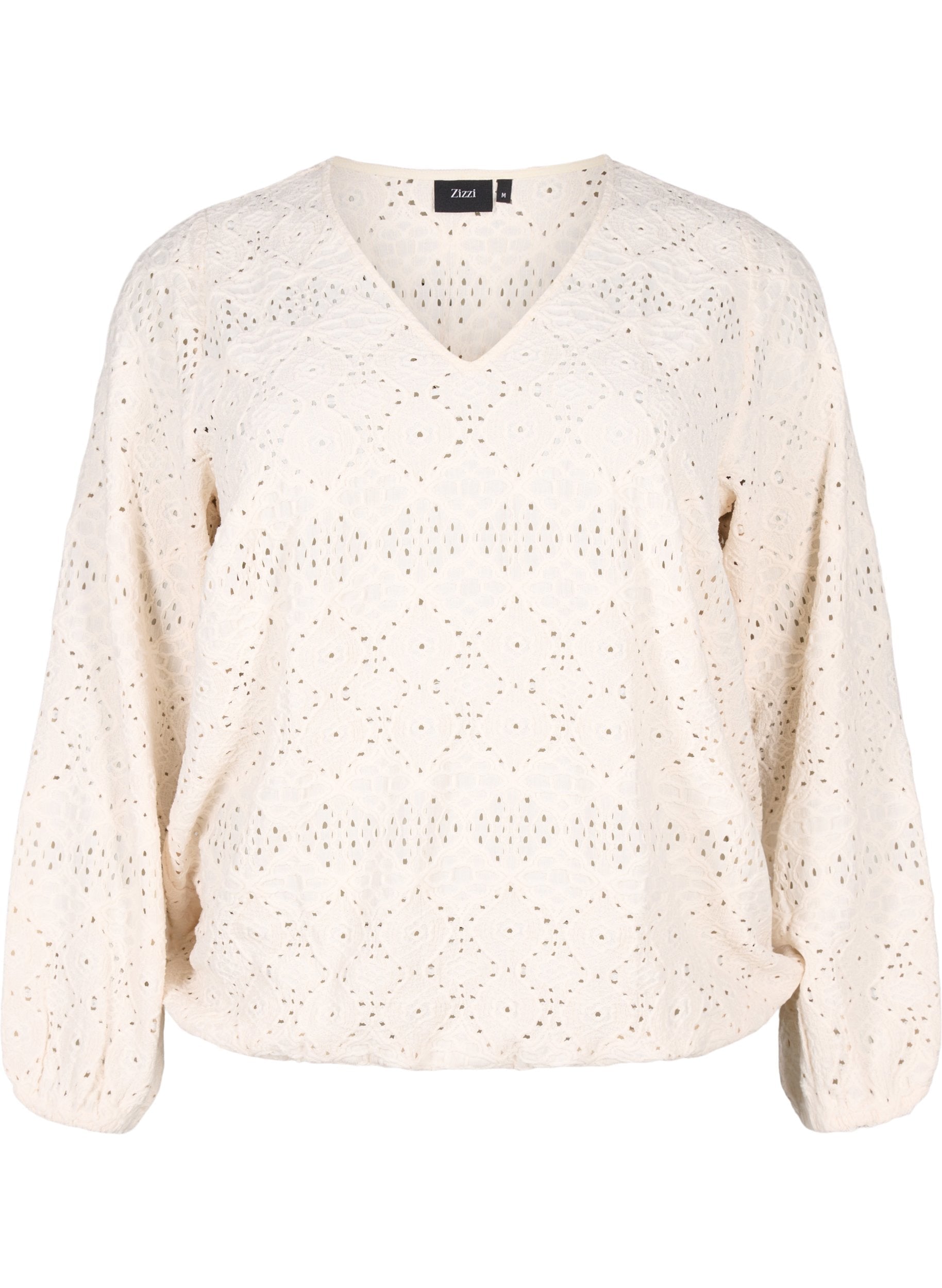 Zizzi Lisa Blouse in Cream