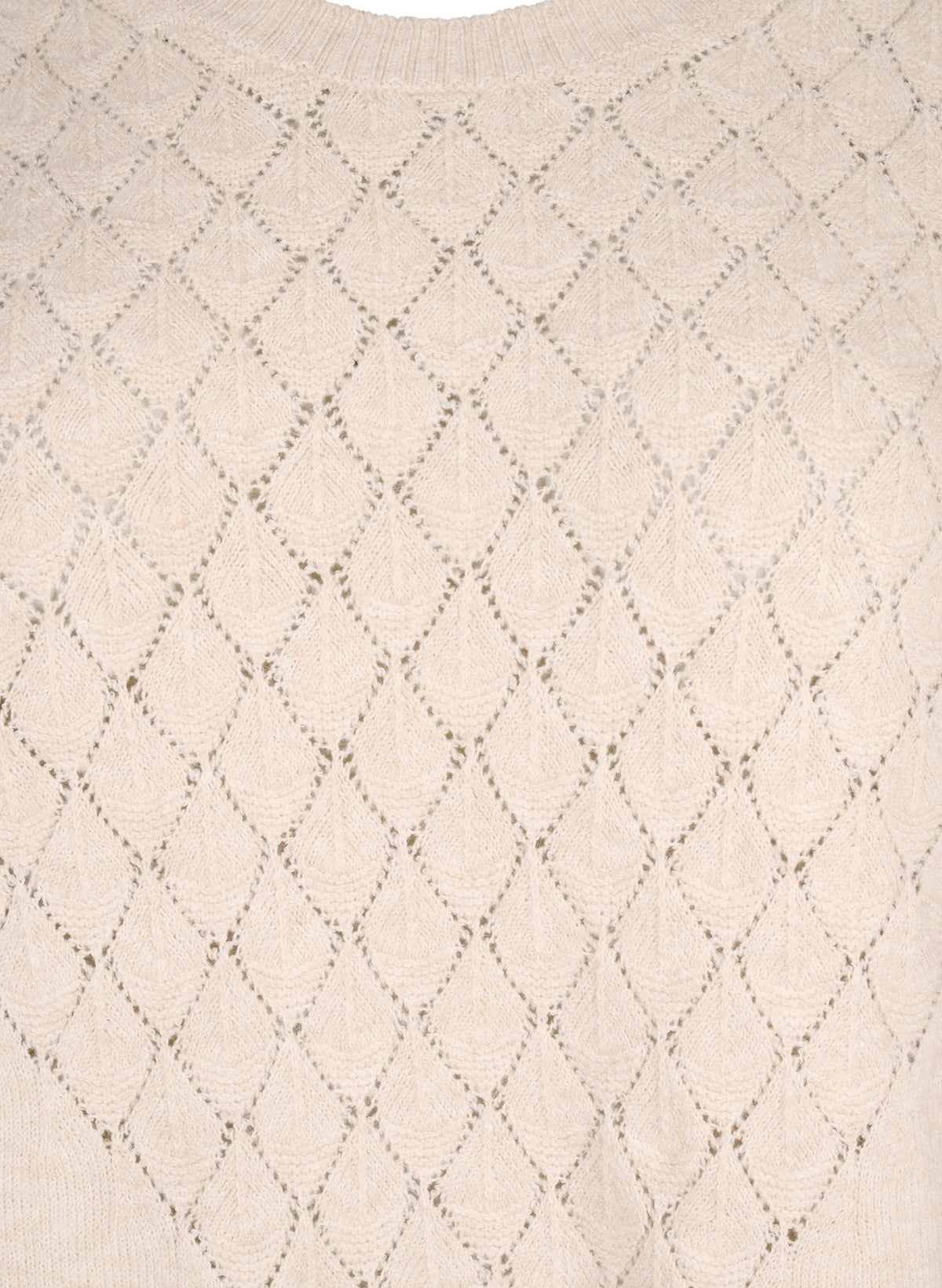 Zizzi Sunny Cream Knit Jumper