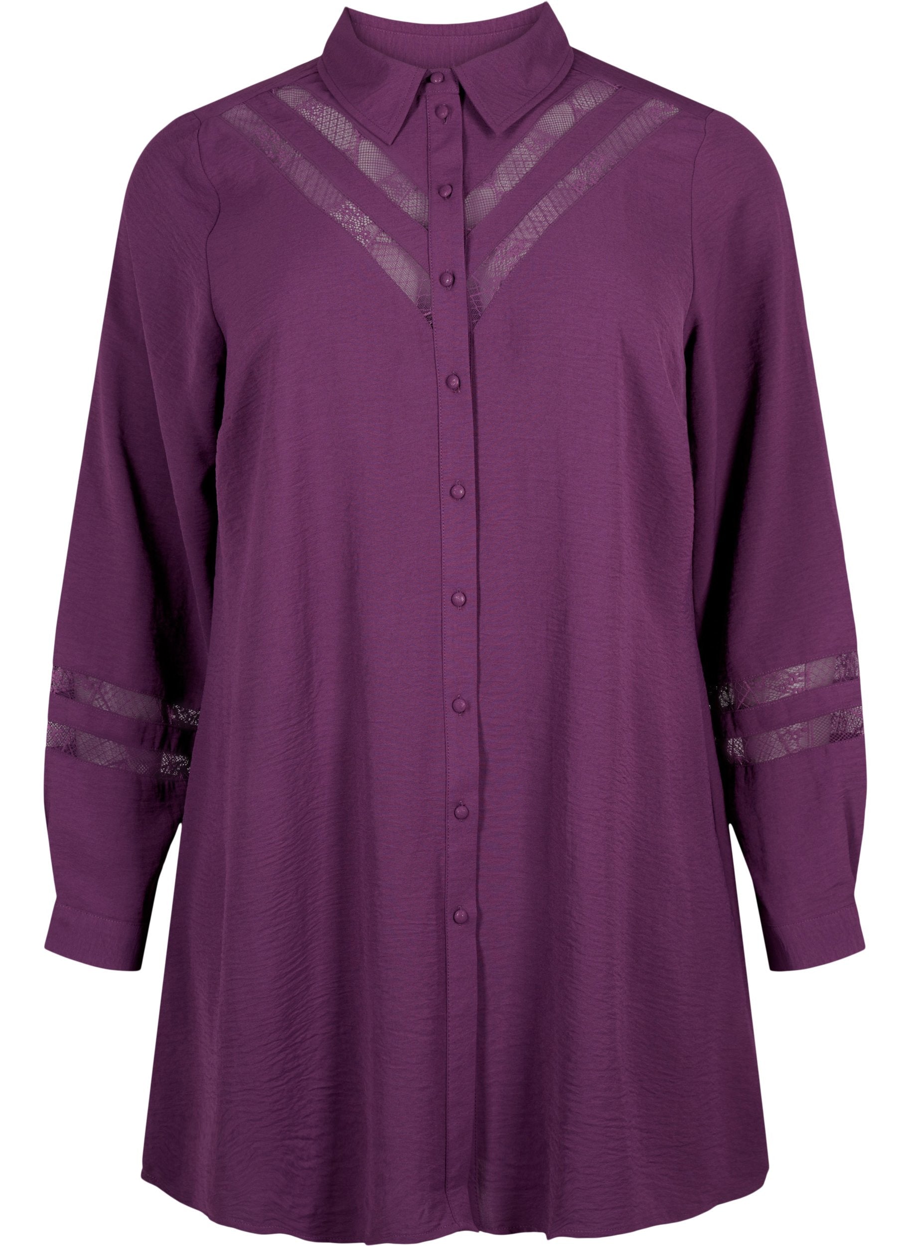 Zizzi Amma Tunic in Purple