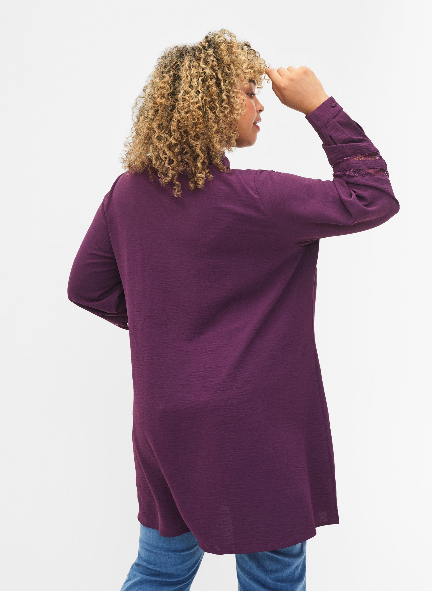 Zizzi Amma Tunic in Purple