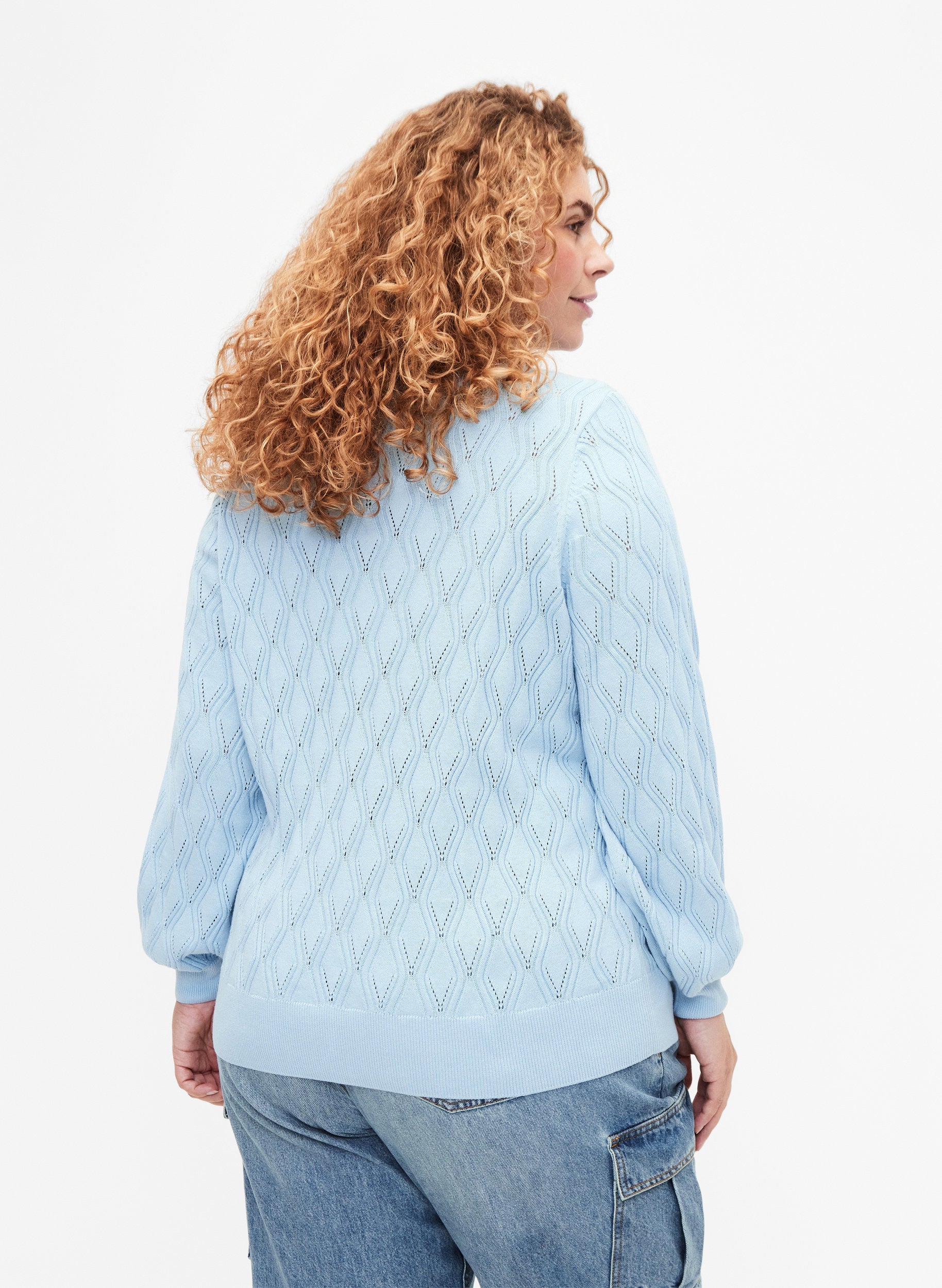 Zizzi Elsa Pullover in Blue