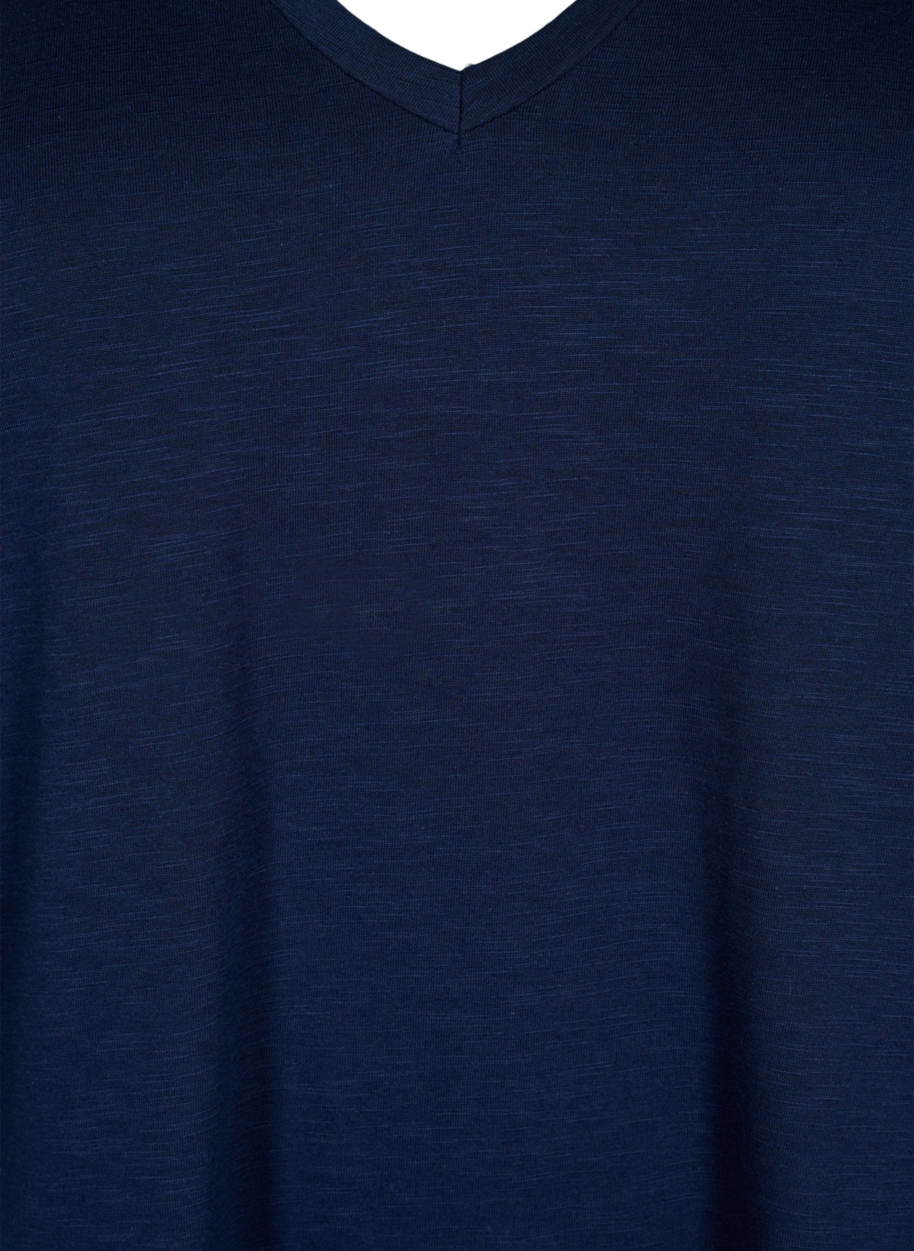 Zizzi Brea T-Shirt in Navy