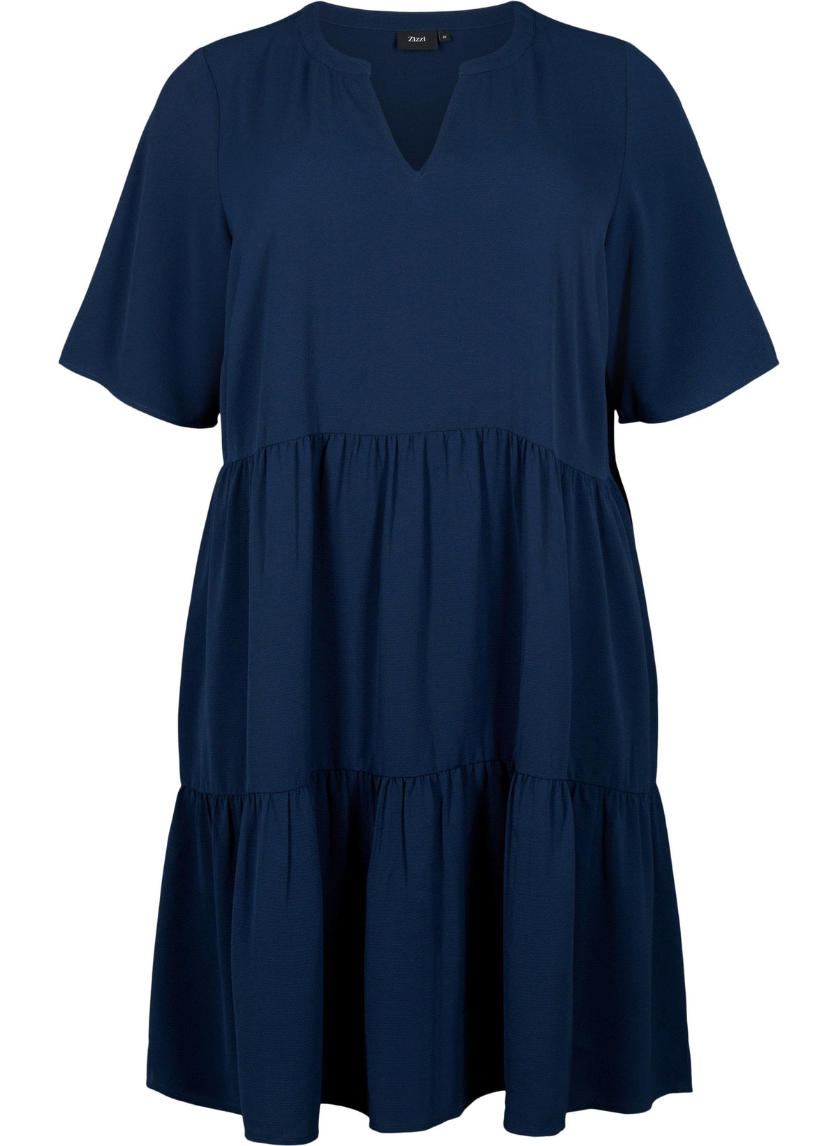 Zizzi Annie Dress in Navy