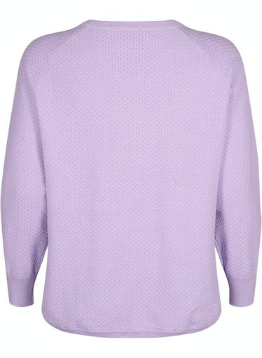 Zizzi Melsa Jumper in Lavender