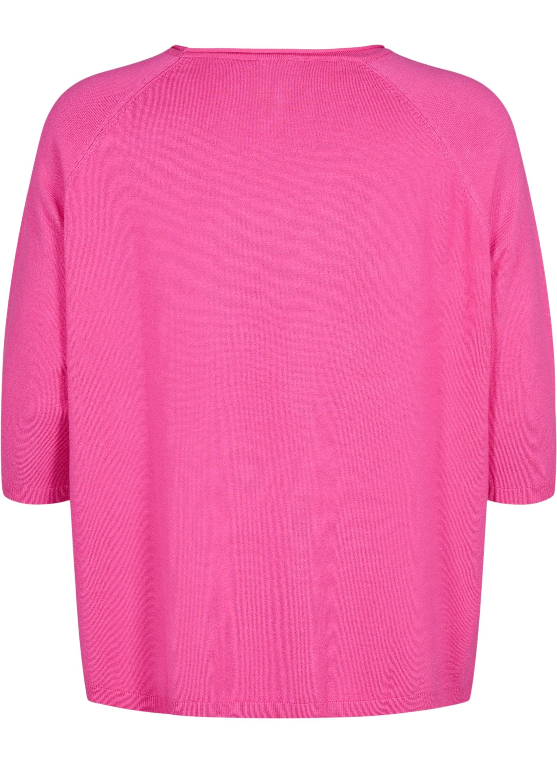 Zizzi Carrie Jumper in Pink