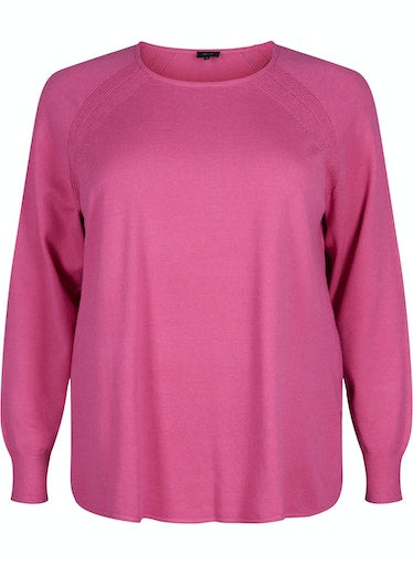 Zizzi Mella Pullover in Pink