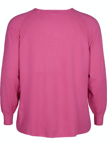 Zizzi Mella Pullover in Pink