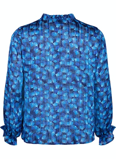 Zizzi Lucy Leaf Print Blouse