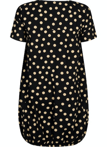 Zizzi Cotton Bubble Dress in Polka Dot