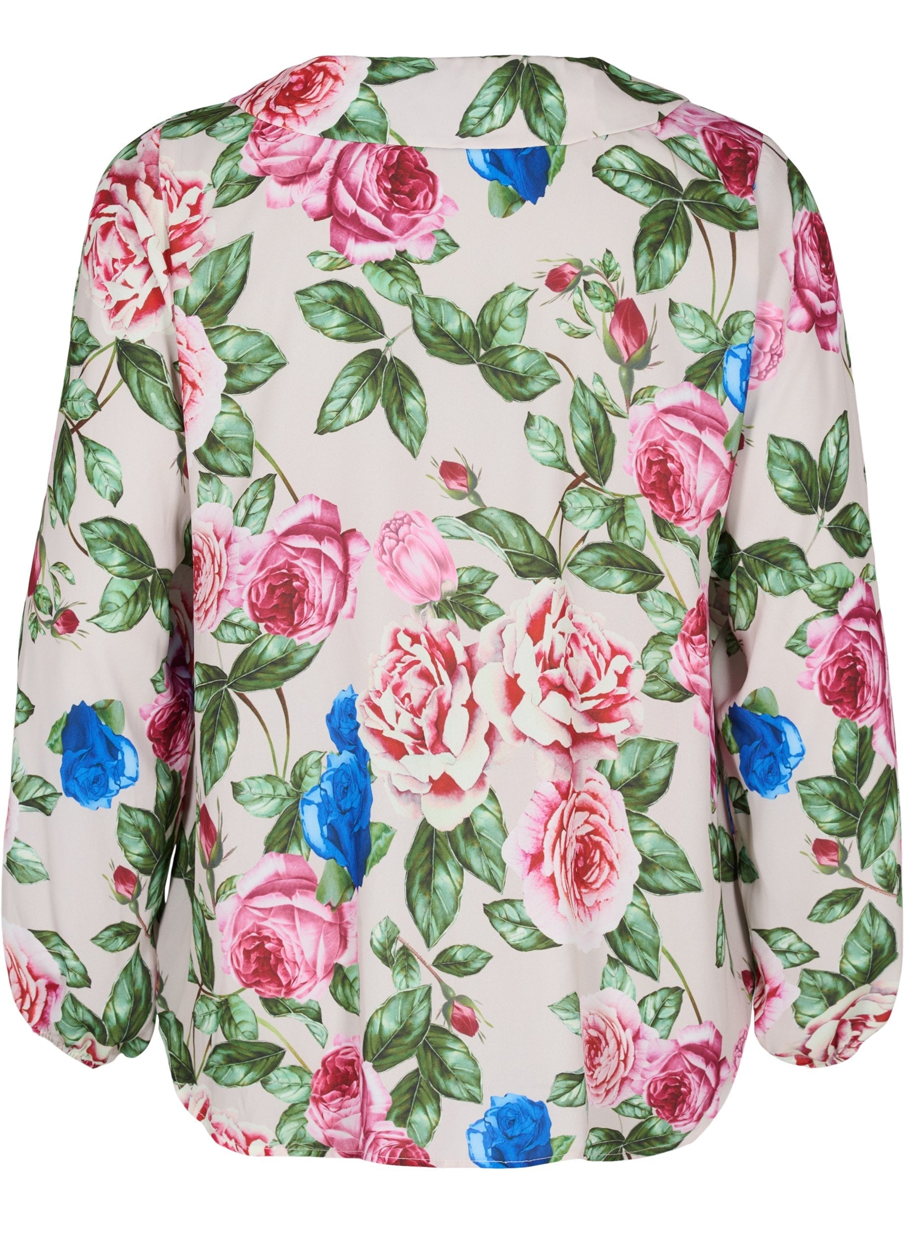 Zizzi Ruby Floral Long Sleeve Blouse