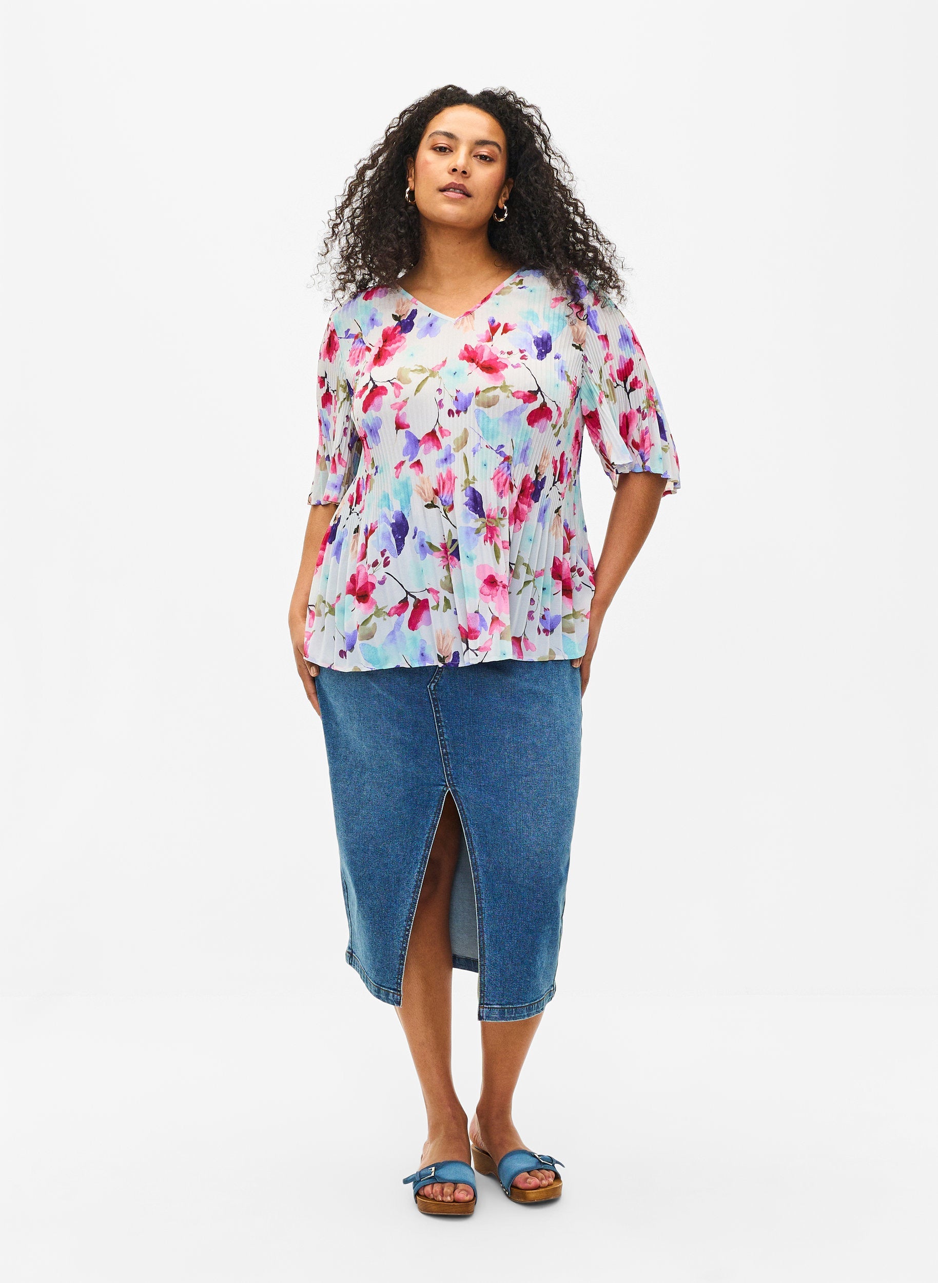 Zizzi Cathrine Floral Blouse
