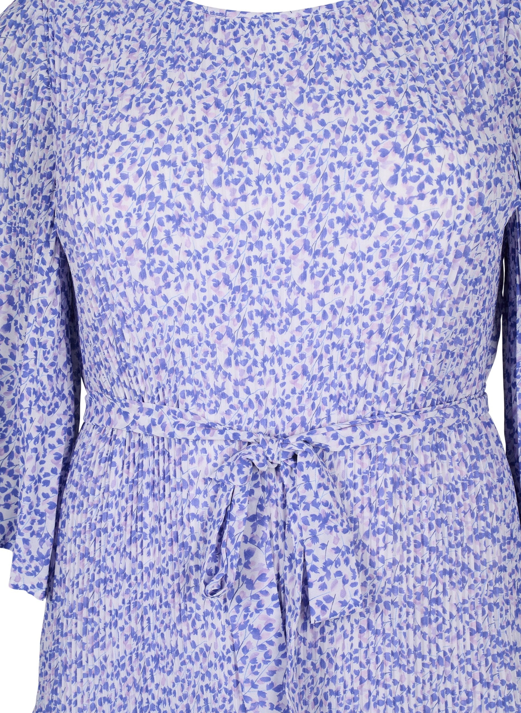 Zizzi Catherine Floral Lavender Dress