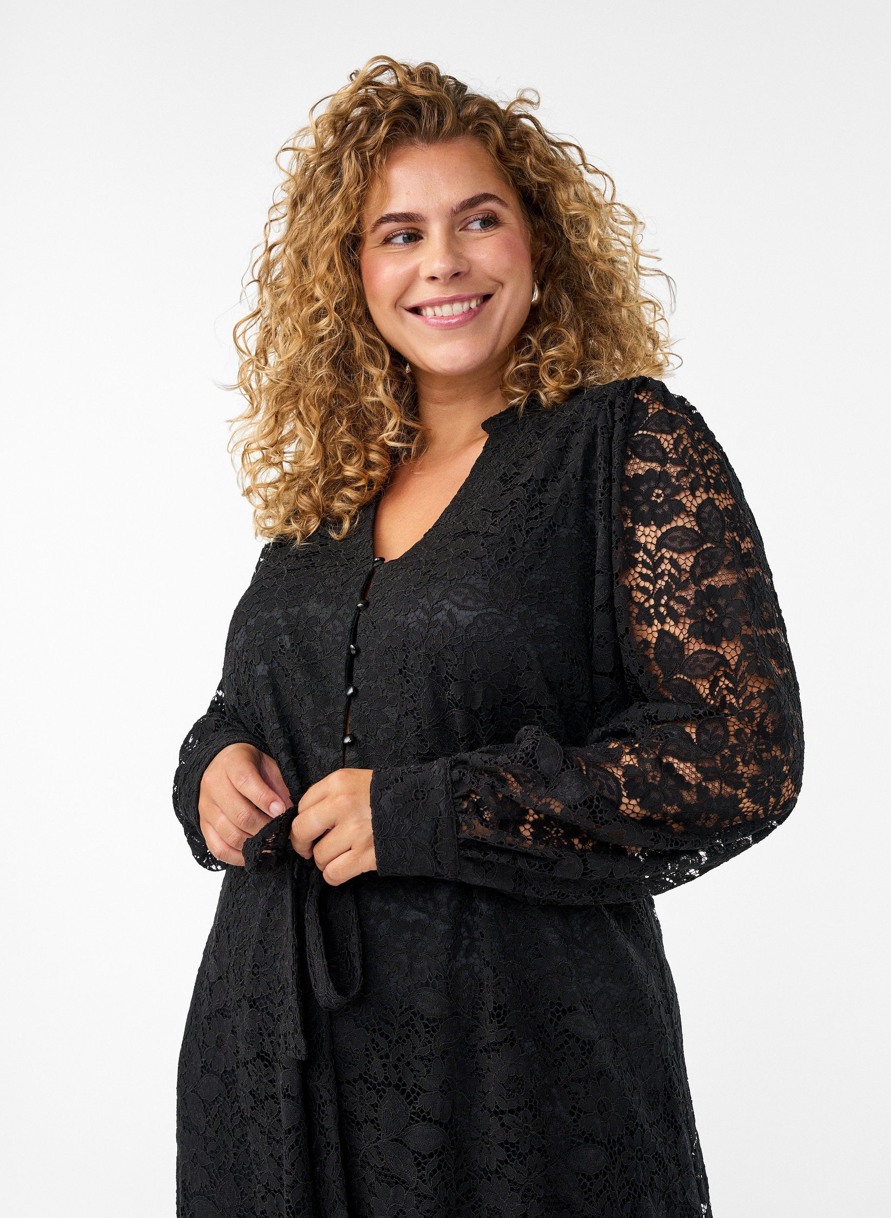 Zizzi Anna Dress in Black