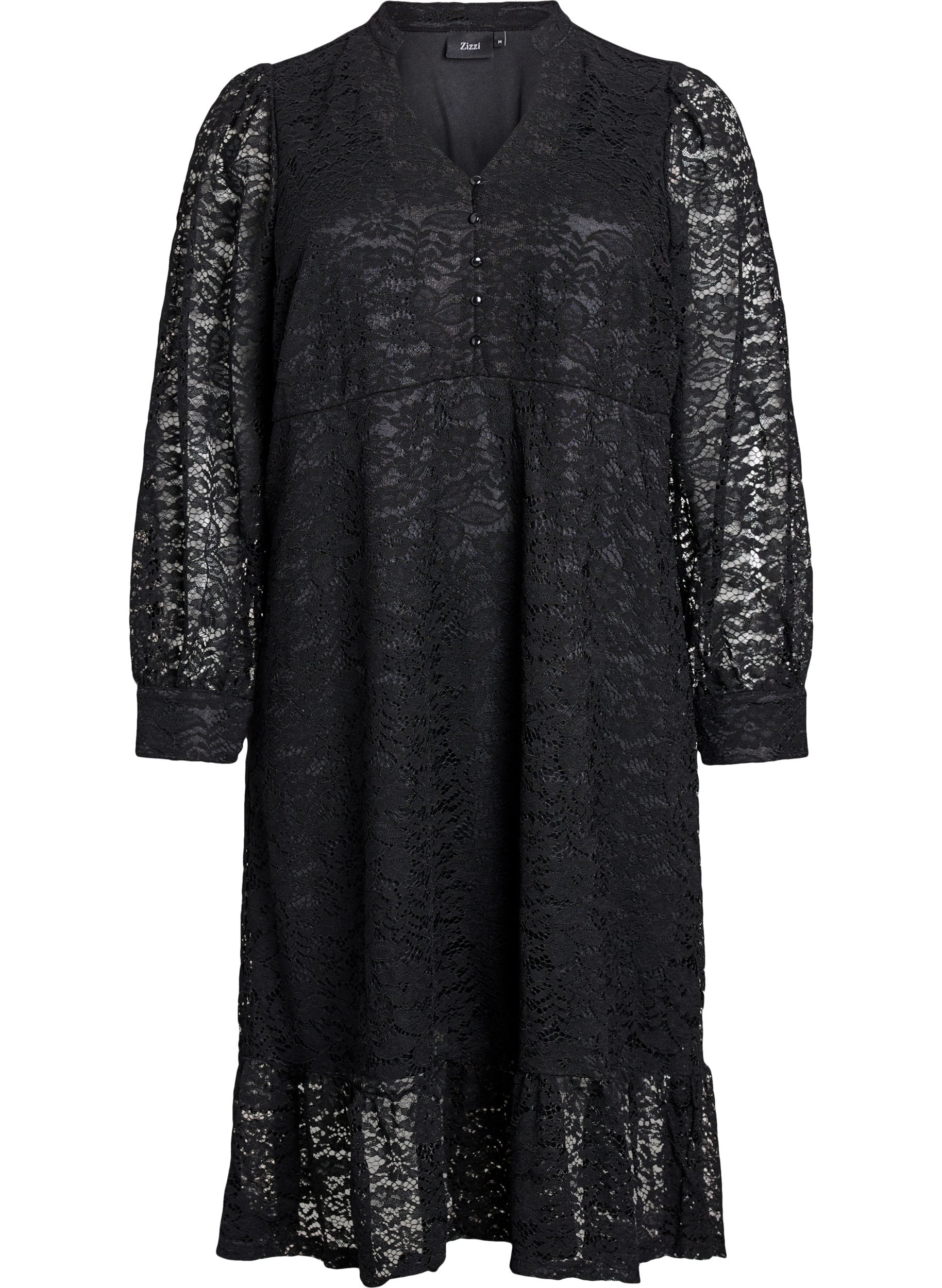 Zizzi Anna Dress in Black