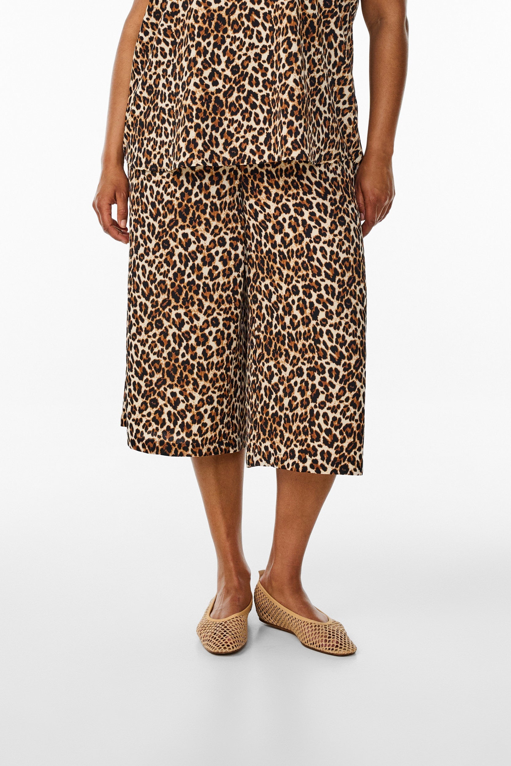 Zizzi Anni Culottes in Leopard