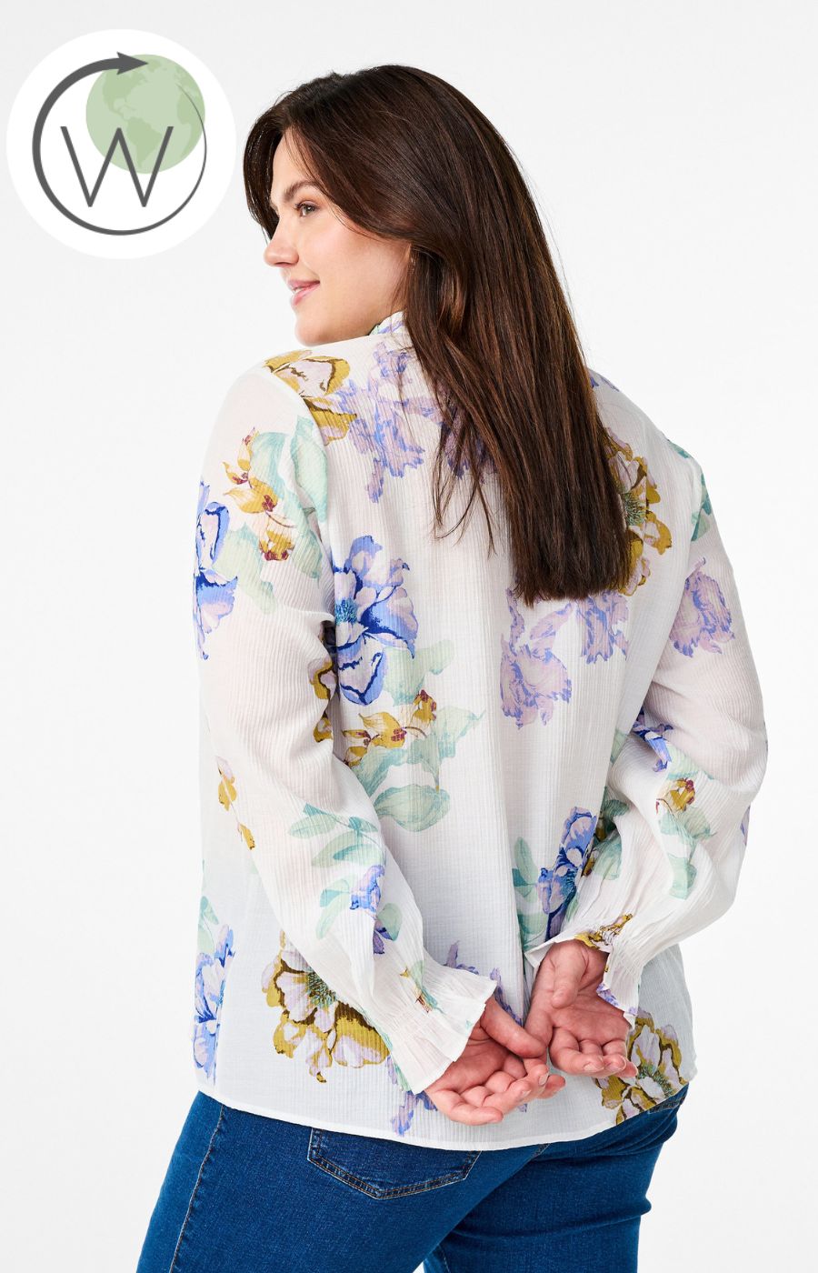 Zizzi Aura Blouse in White