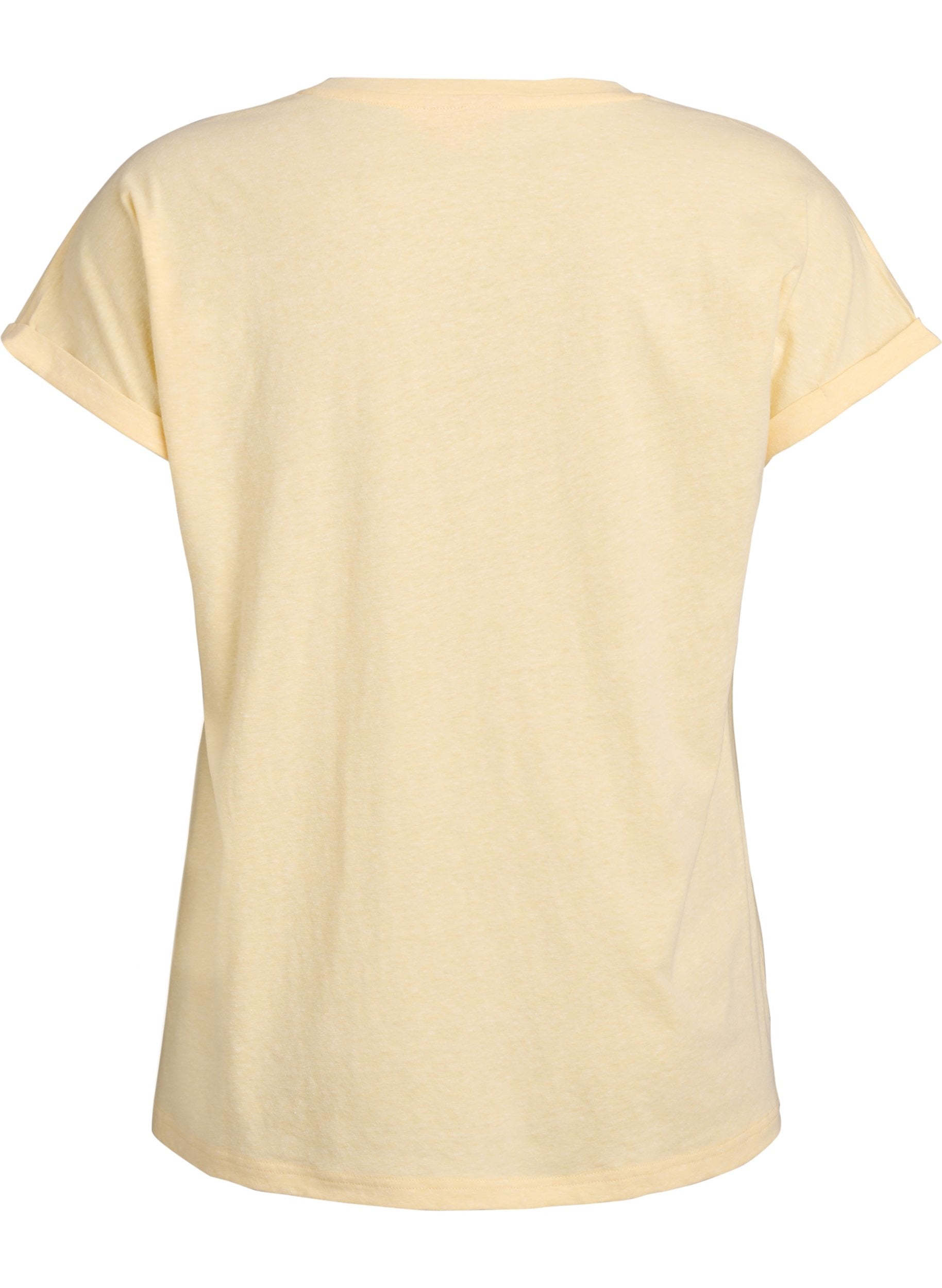 Zizzi Ava T-Shirt in Yellow