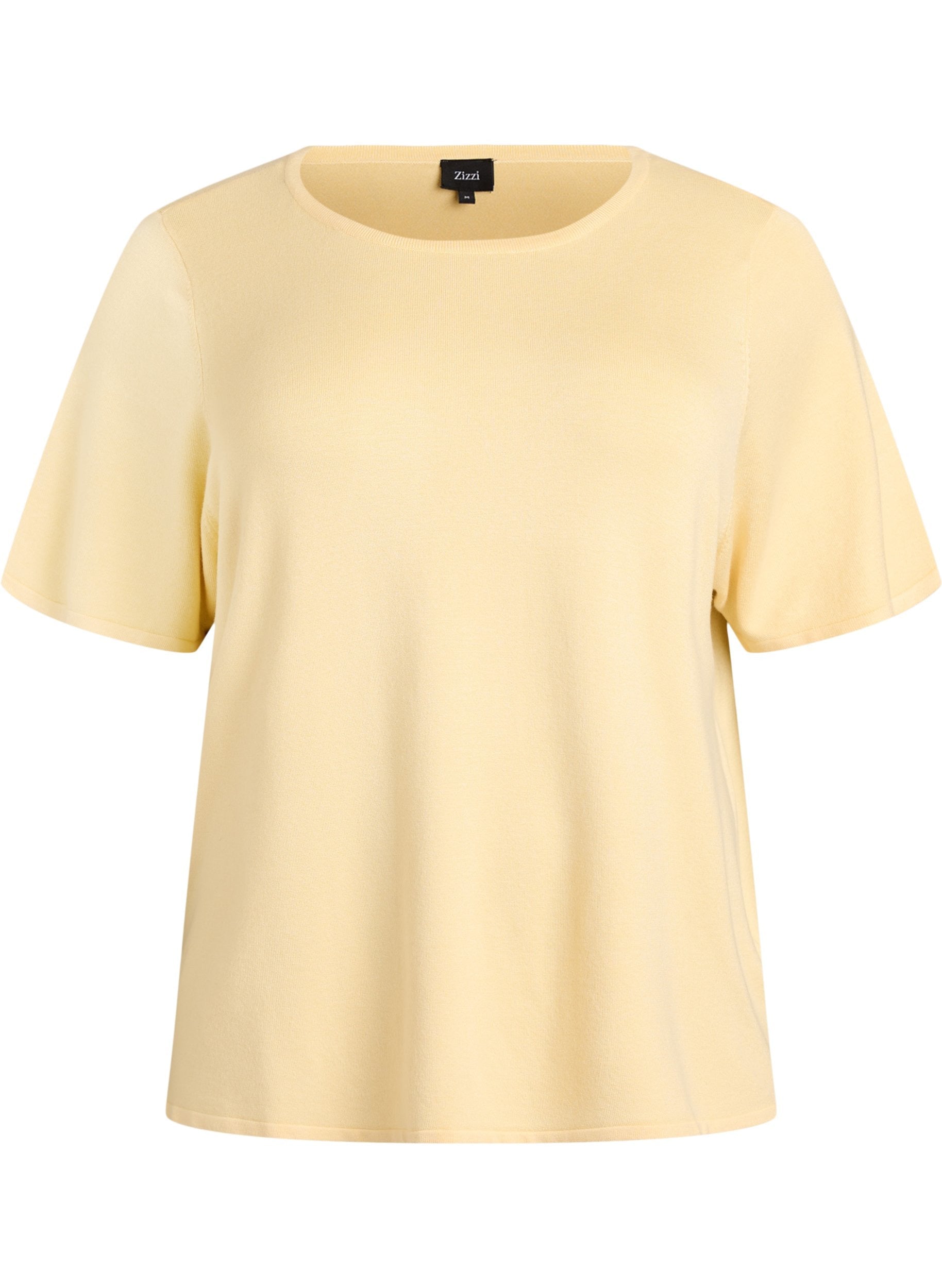 Zizzi Callie Knit Top in Sunlight