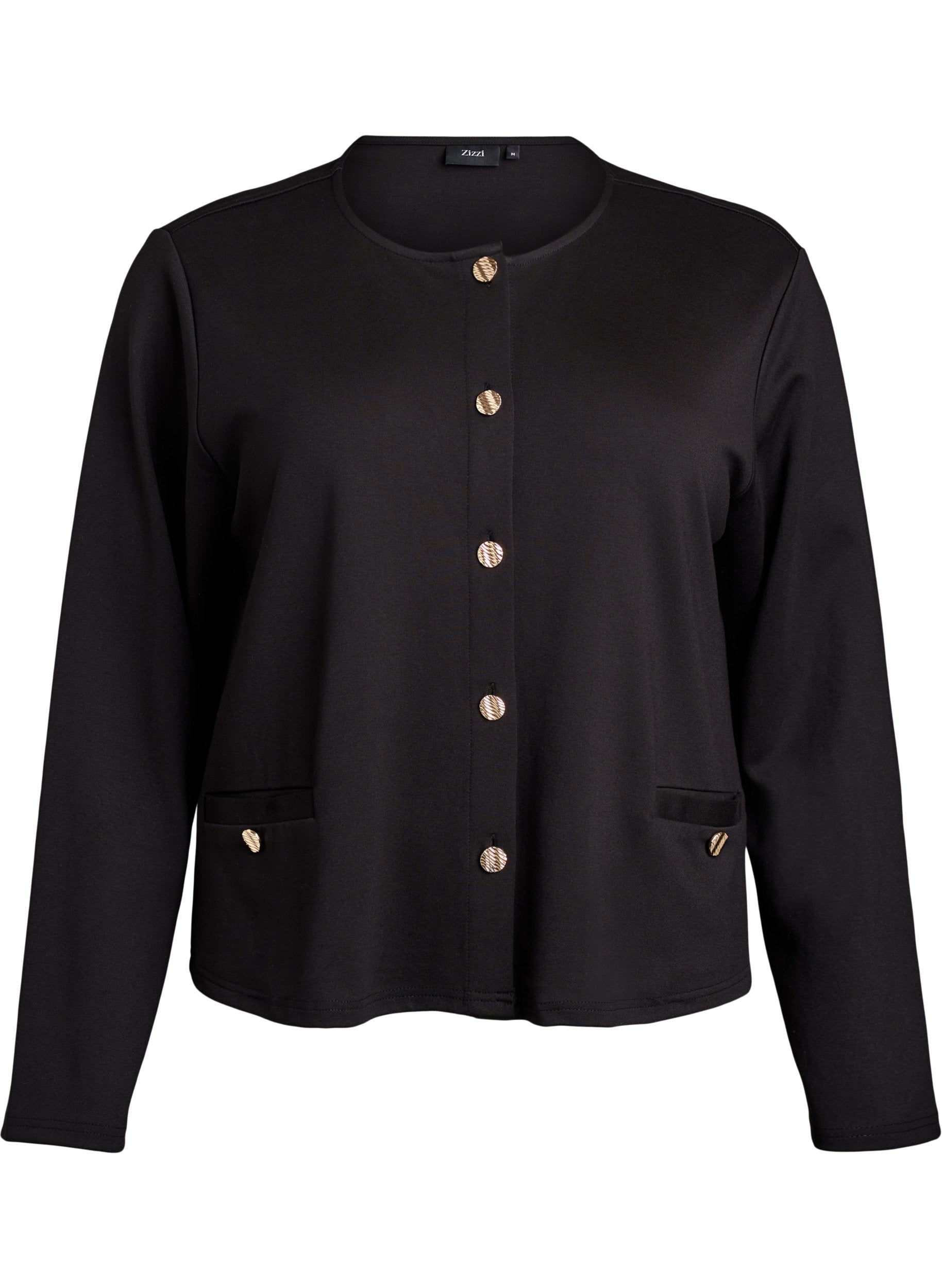 Zizzi Cerise Cardigan in Black