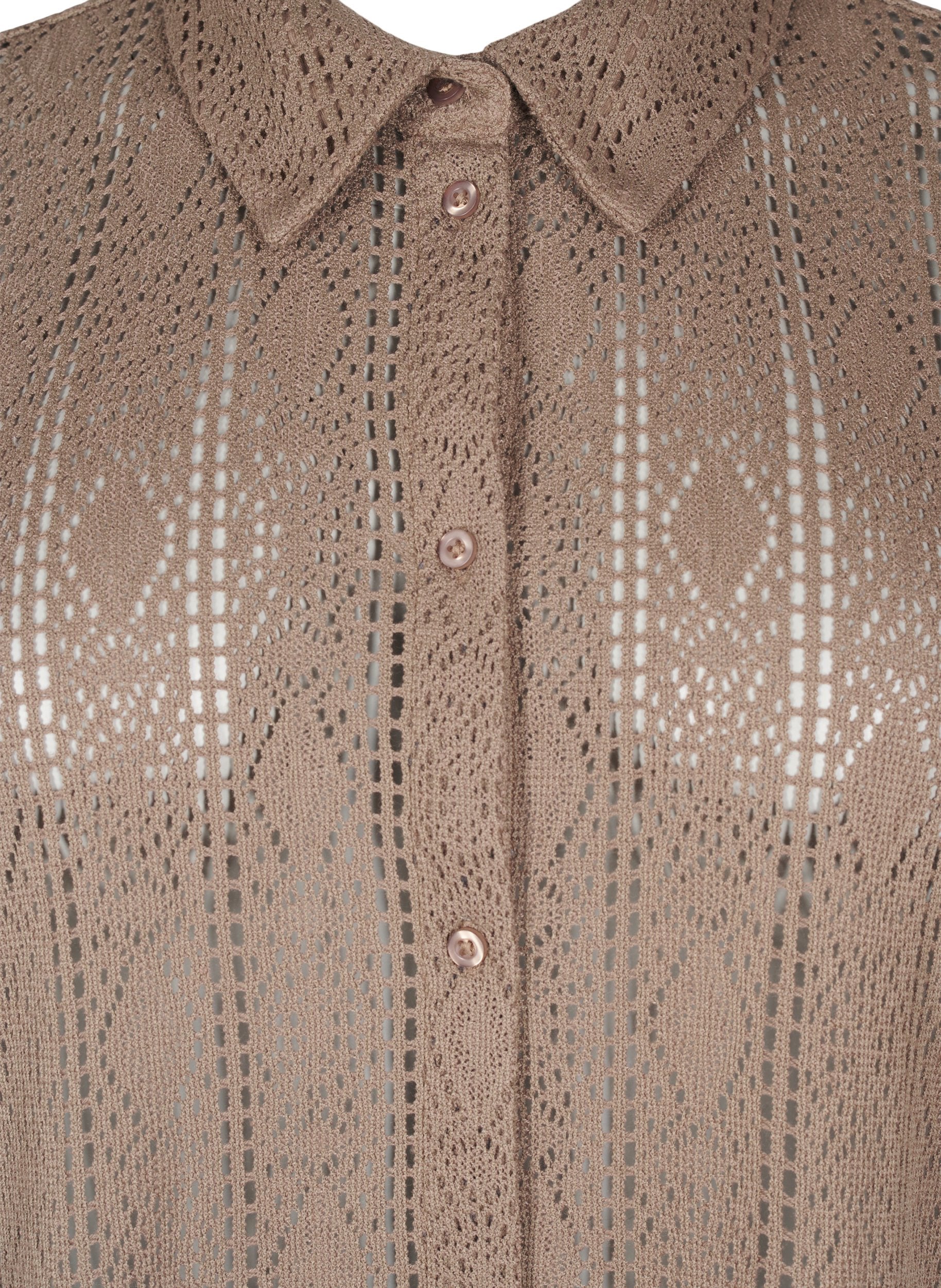 Zizzi Jady Shirt in Brown