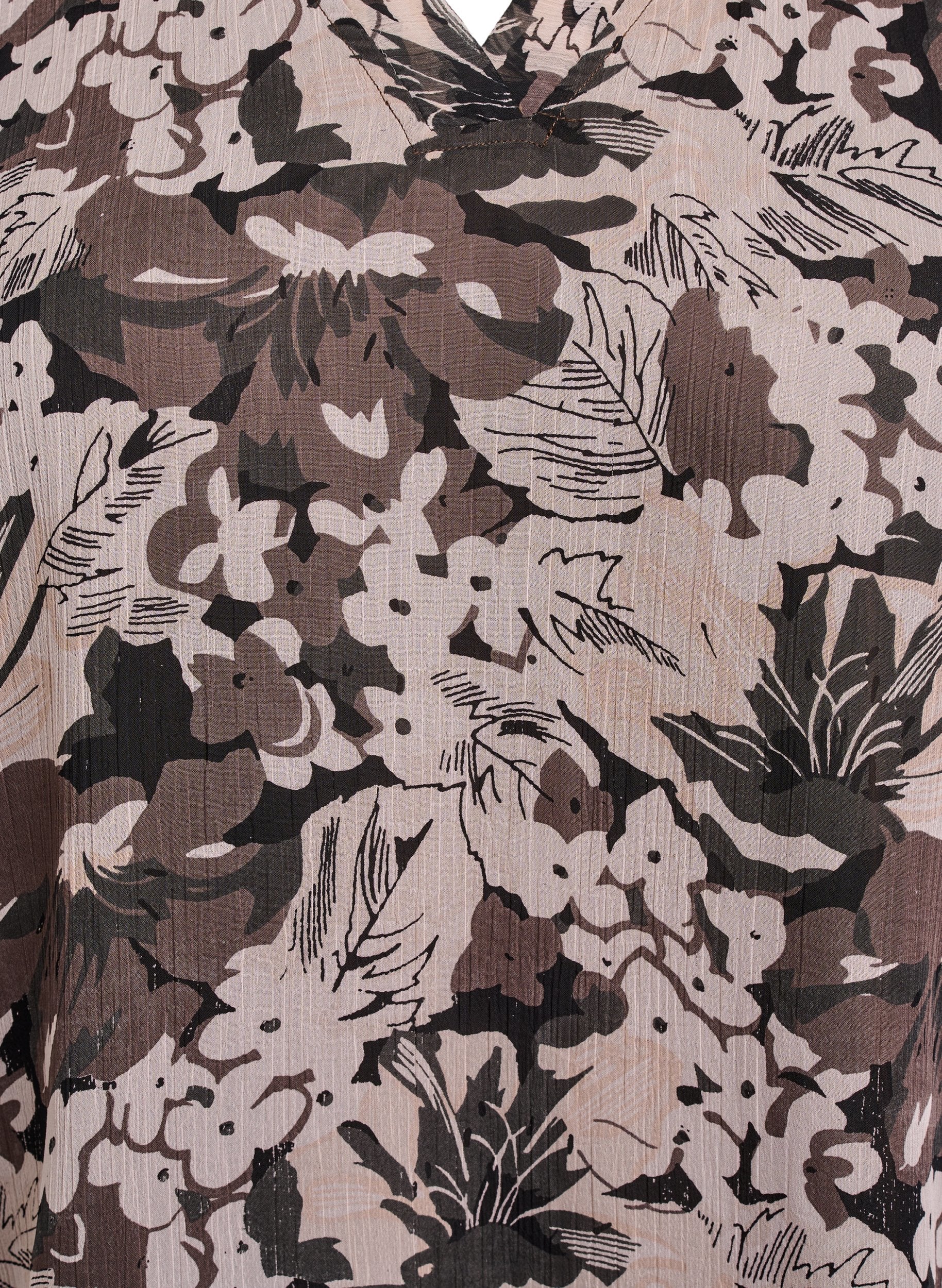 Zizzi Karina Blouse in Brown